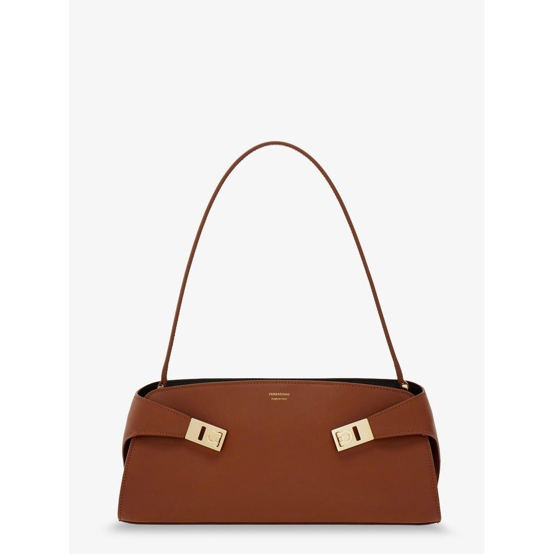 Salvatore Ferragamo FERRAGAMO Hug Cognac East-West Shoulder Bag New & Authentic Size ONE SIZE - 1 Thumbnail