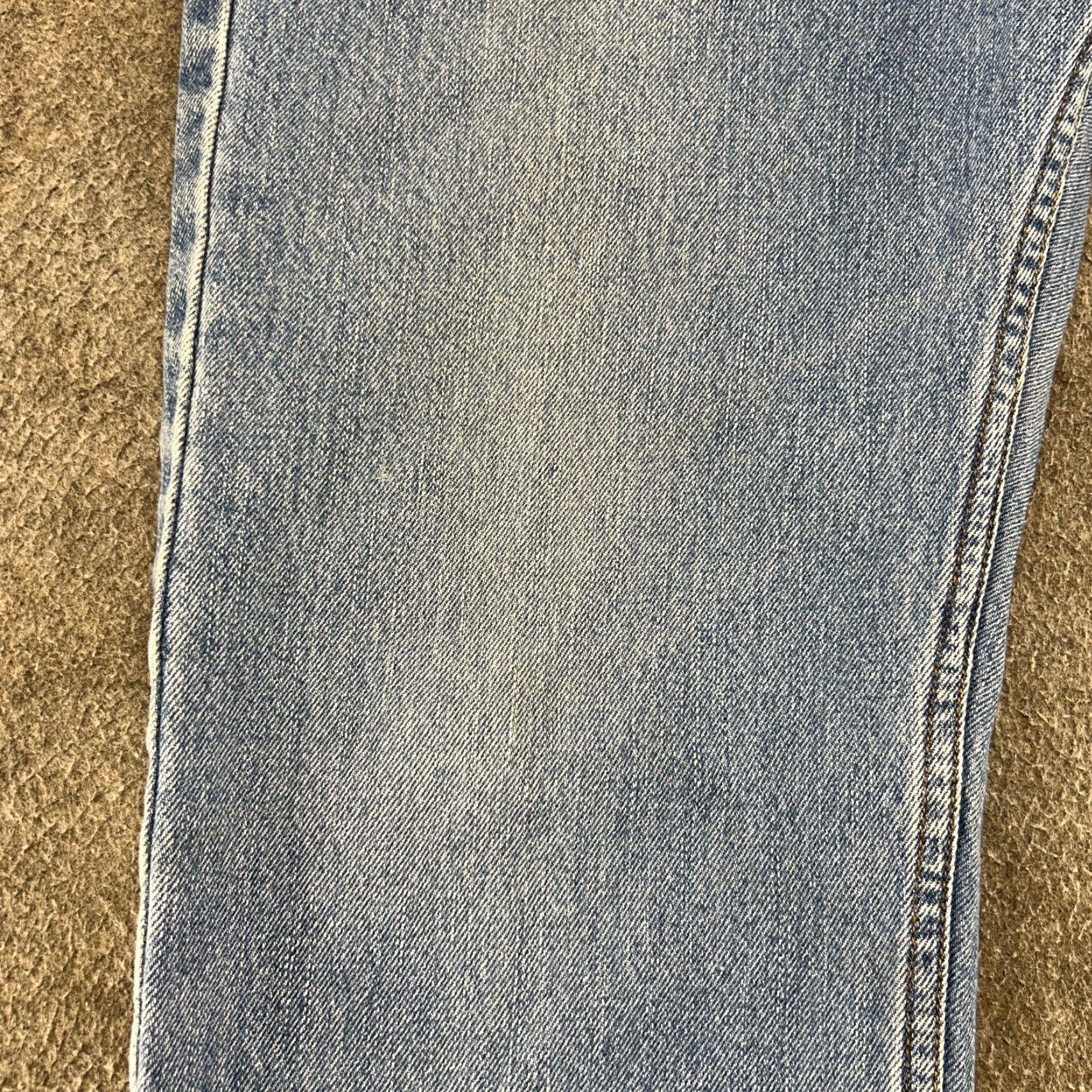 Levi's Levi's 505 Jeans Regular Men 34x30 Blue Medium Wash Cotton Denim Straight Size US 34 / EU 50 - 3 Thumbnail