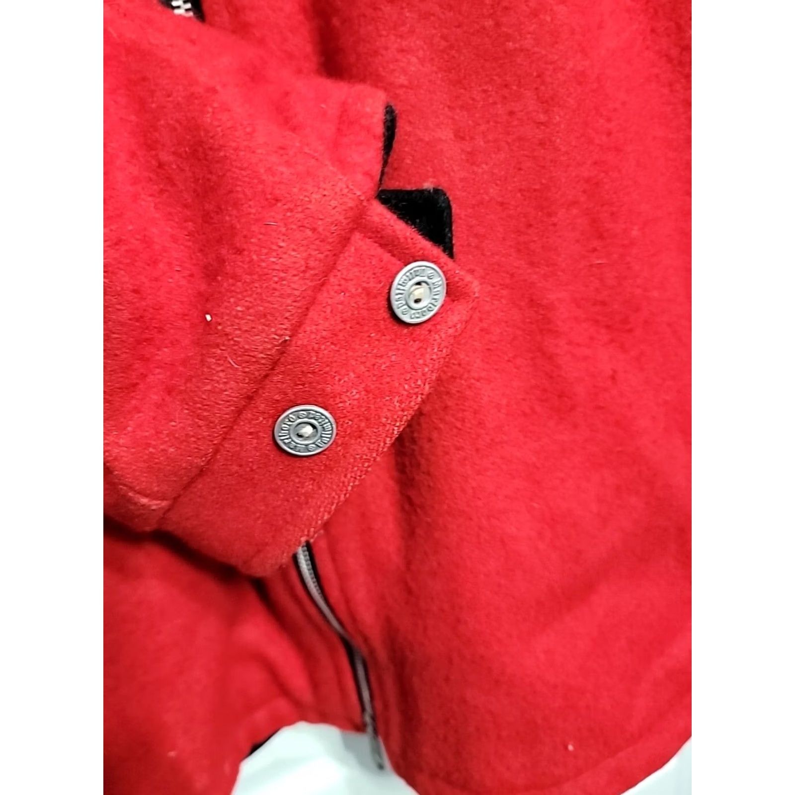 Marlboro VINTAGE Marlboro Jacket Men L Red/Black Reversible Wool Full Zip Collared Pocketed 90s USA Men's L Size US L / EU 52-54 / 3 - 4 Thumbnail