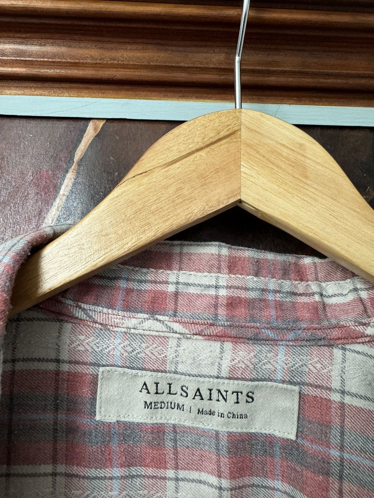 Allsaints Allsaints Black Shadow Plaid Flannel Shirt - Size M Size US M / EU 48-50 / 2 - 5 Thumbnail