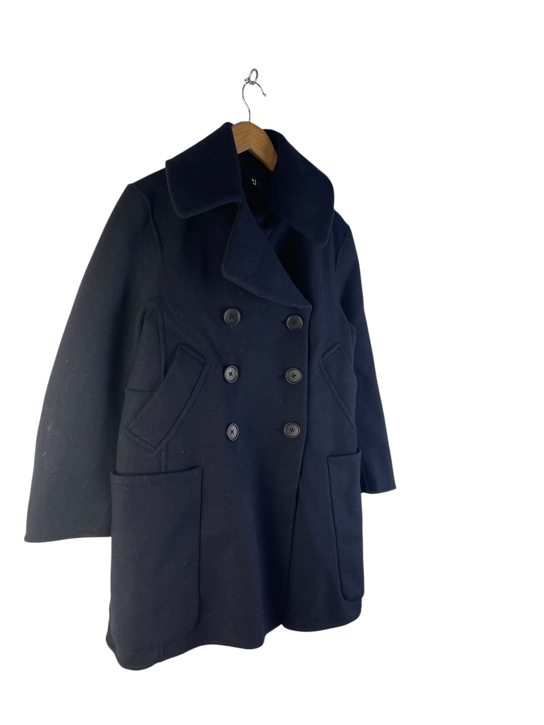 Jil Sander × Uniqlo UNIQLO +J Jil Sander Double Face Wool Peacoat Navy Size S Size US S / EU 44-46 / 1 - 4 Thumbnail