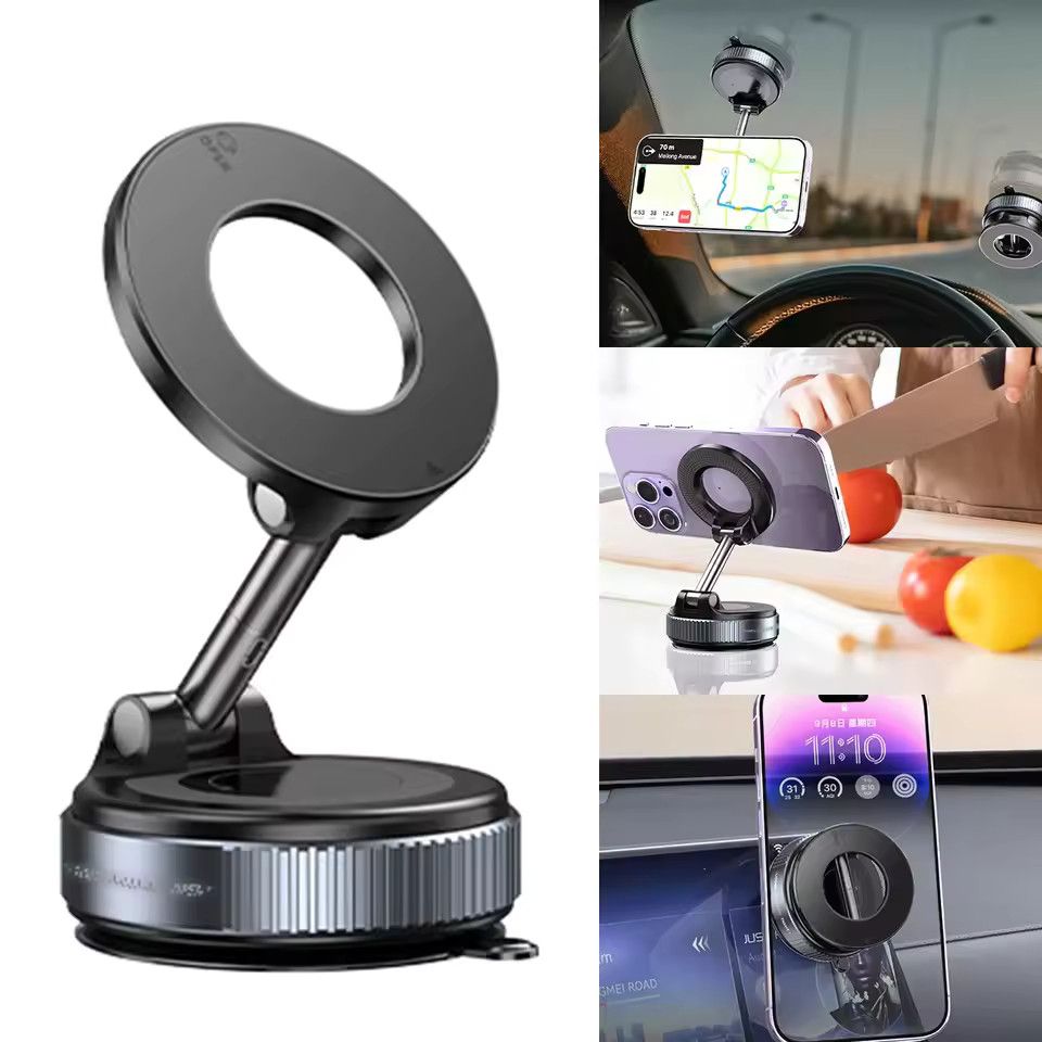 Other Car Phone Magnetic Stand Mechanical Suction Cup Rotate 360° Size ONE SIZE - 3 Thumbnail