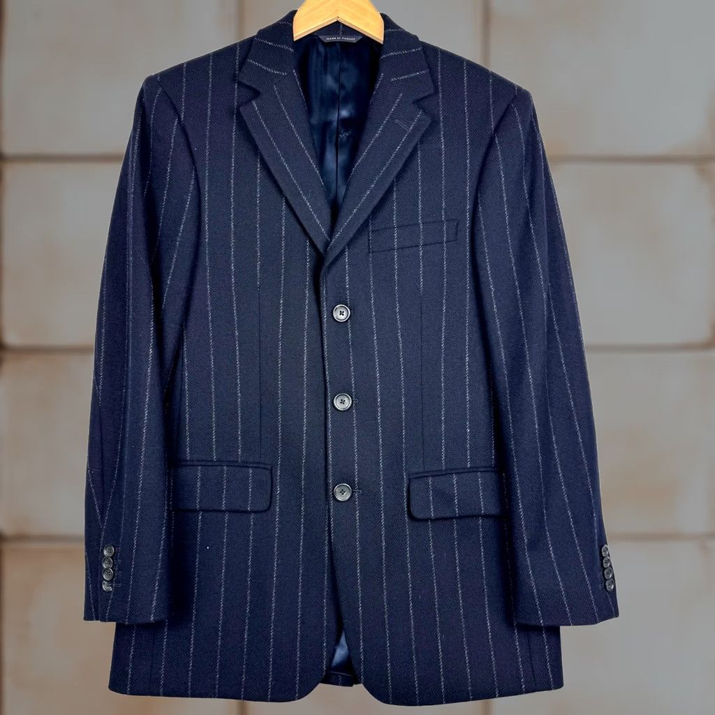 Banana Republic Banana Republic Mens Blazer Navy Blue Wool 36R 2 Piece Notch Lapel Slim Fit Coat Jacket/Coat Size 36R - 1 Thumbnail
