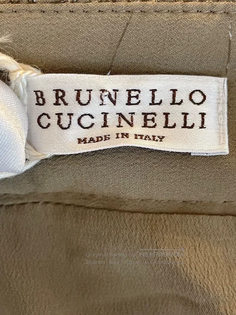 Brunello Cucinelli Brunello Cucinelli Camel color cotton long skirt Size 28" / US 6 / IT 42 - 3 Thumbnail