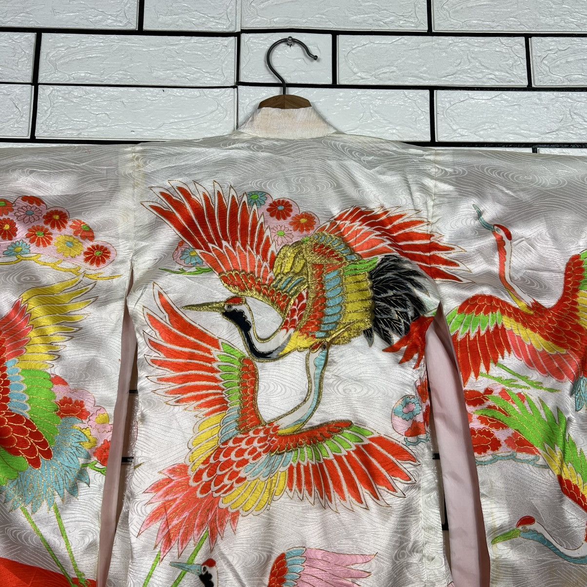 Japanese Brand Traditional Japan Kimono Embroidered Phoenix Logo #4190-C190 Size ONE SIZE - 4 Thumbnail