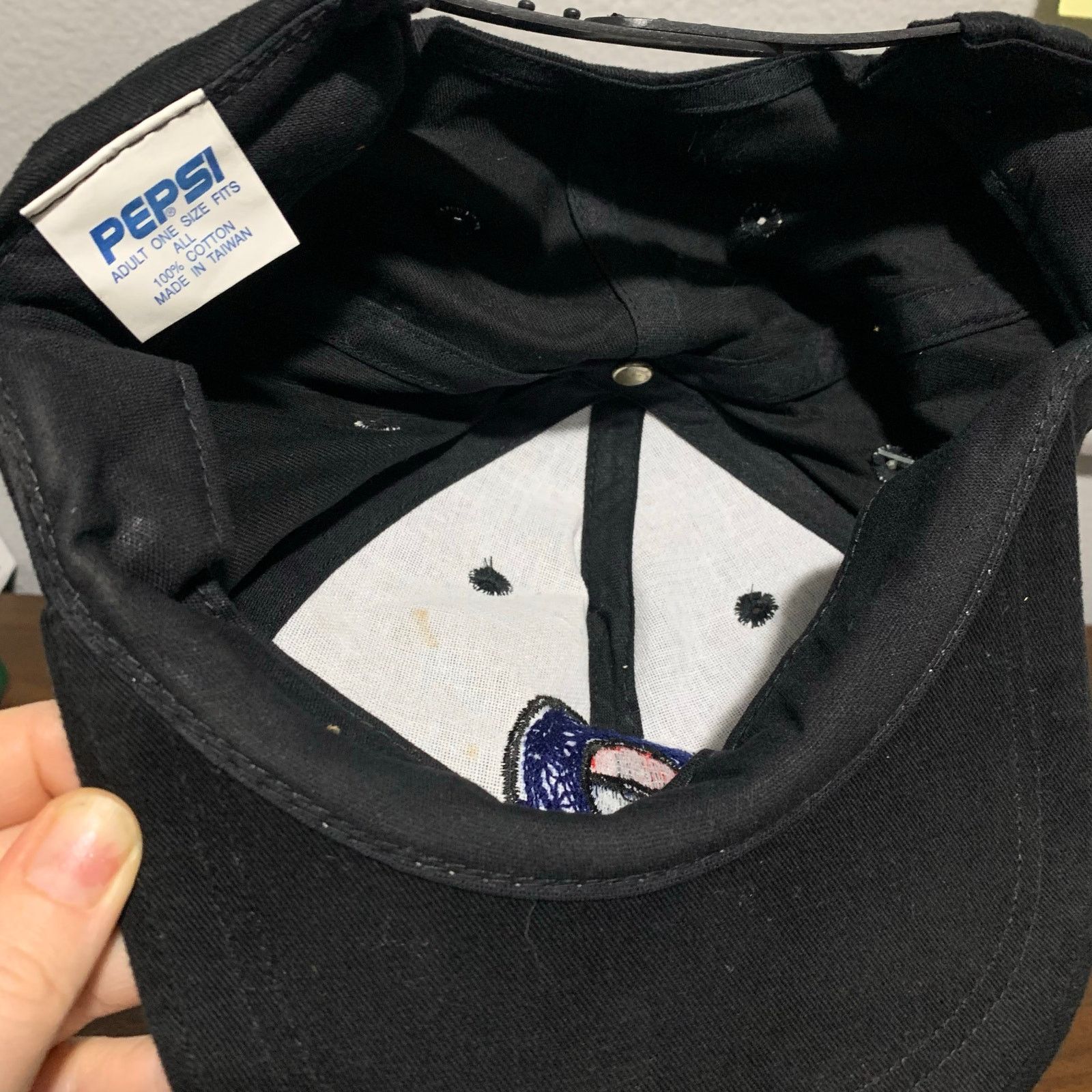 Pepsi PEPSI Vintage Y2K Logo Fuzzy Patch SnapBack Baseball Hat Size ONE SIZE - 5 Thumbnail