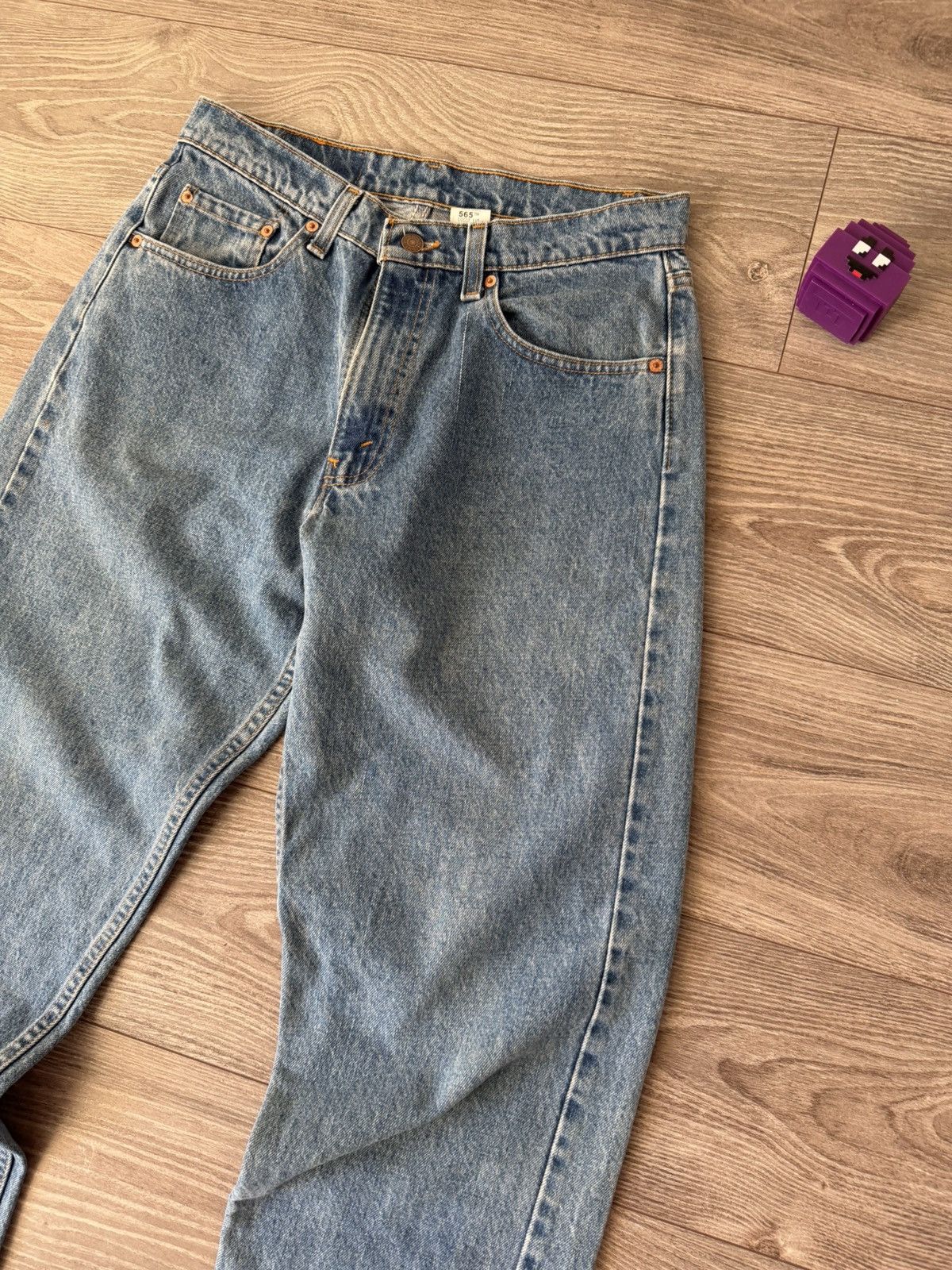 Levi's ‼️Vintage Levi’s Grey 565 Red Tab Denim Made in USA🇺🇸Jeans‼️ Size US 32 / EU 48 - 12 Thumbnail