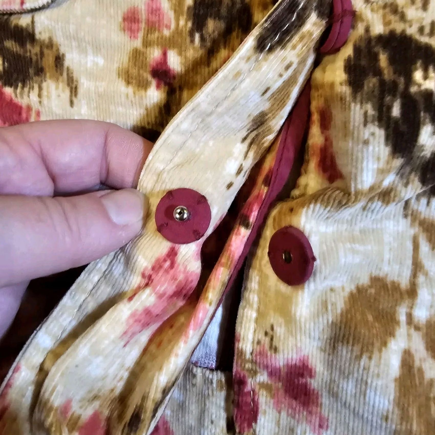 J. Jill VINTAGE J. Jill Blazer Women’s Small Beige Pink Floral Corduroy Snap Button 90s LTD Blazer Jacket Mens? Size S / US 4 / IT 40 - 7 Thumbnail