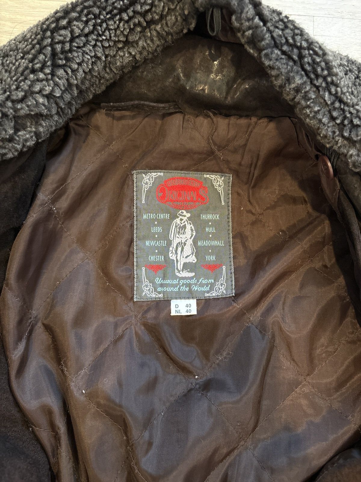 Vintage Vintage moleskin suede shearling jacket Size US M / EU 48-50 / 2 - 4 Thumbnail