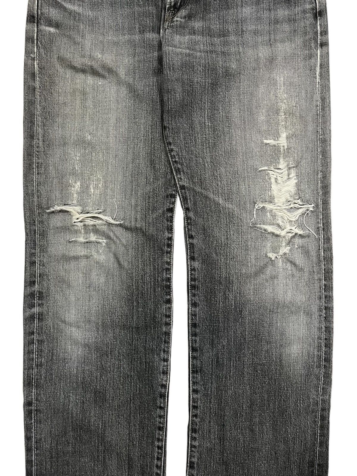 14th Addiction × Edwin Vintage Edwin Black Faded Distressed Loose Fit Jeans Size US 28 / EU 44 - 3 Thumbnail