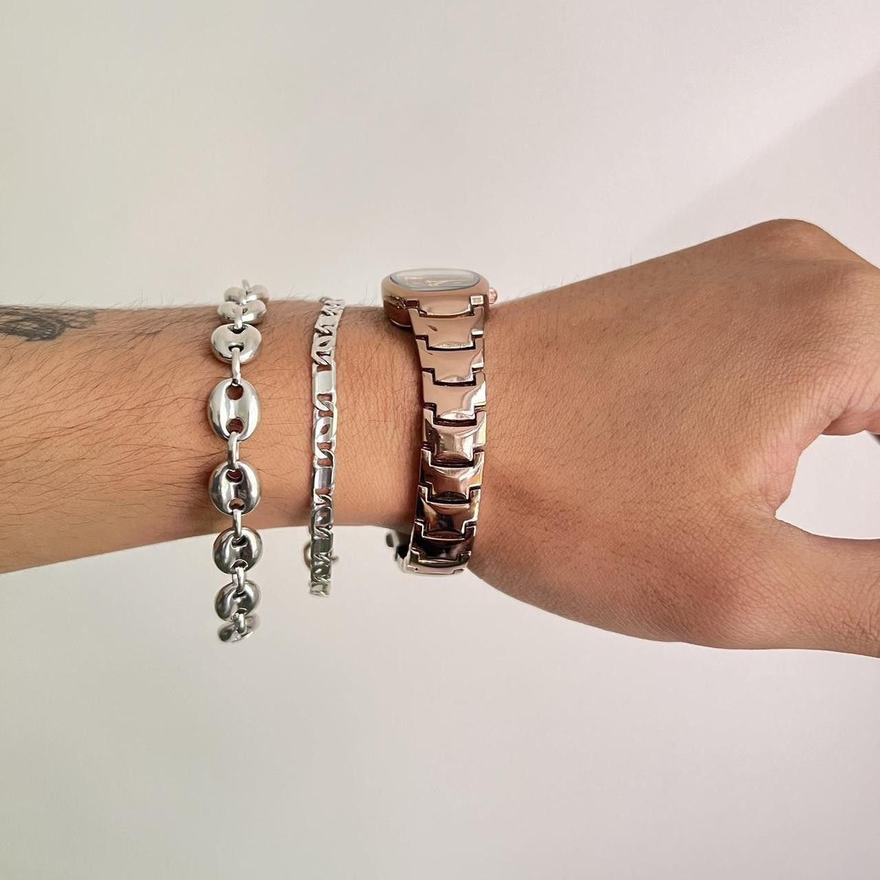 Jewelry 2000s vintage style stainless steel quartz bres luxury watch Size ONE SIZE - 3 Thumbnail