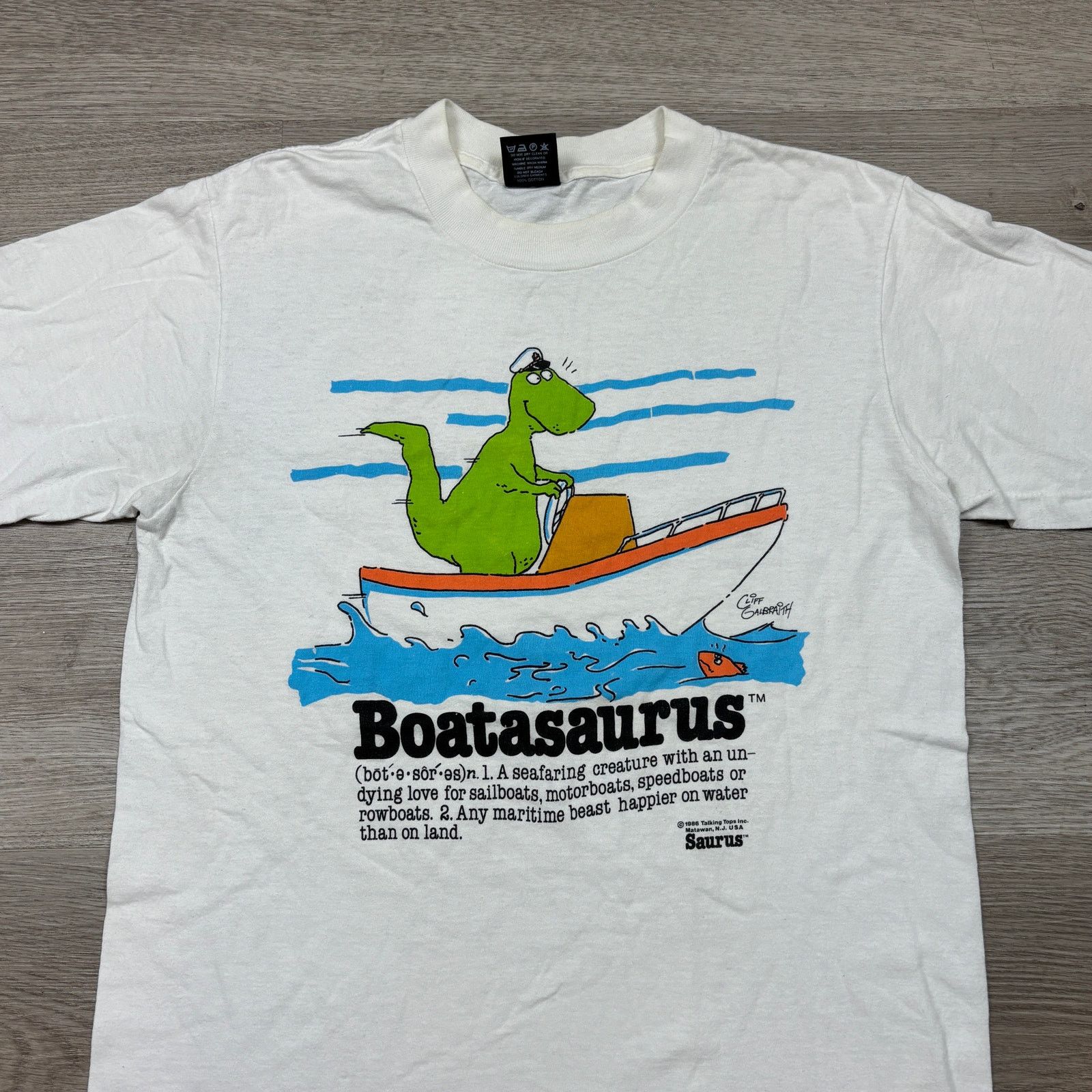 Vintage Vintage 80s Boatasaurus Boating Single Stitch Shirt Men's L Size US L / EU 52-54 / 3 - 2 Thumbnail