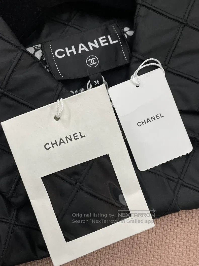 Chanel Chanel 25M Black Silk Diamond Lapel Jacket Size XS / US 0-2 / IT 36-38 - 4 Thumbnail