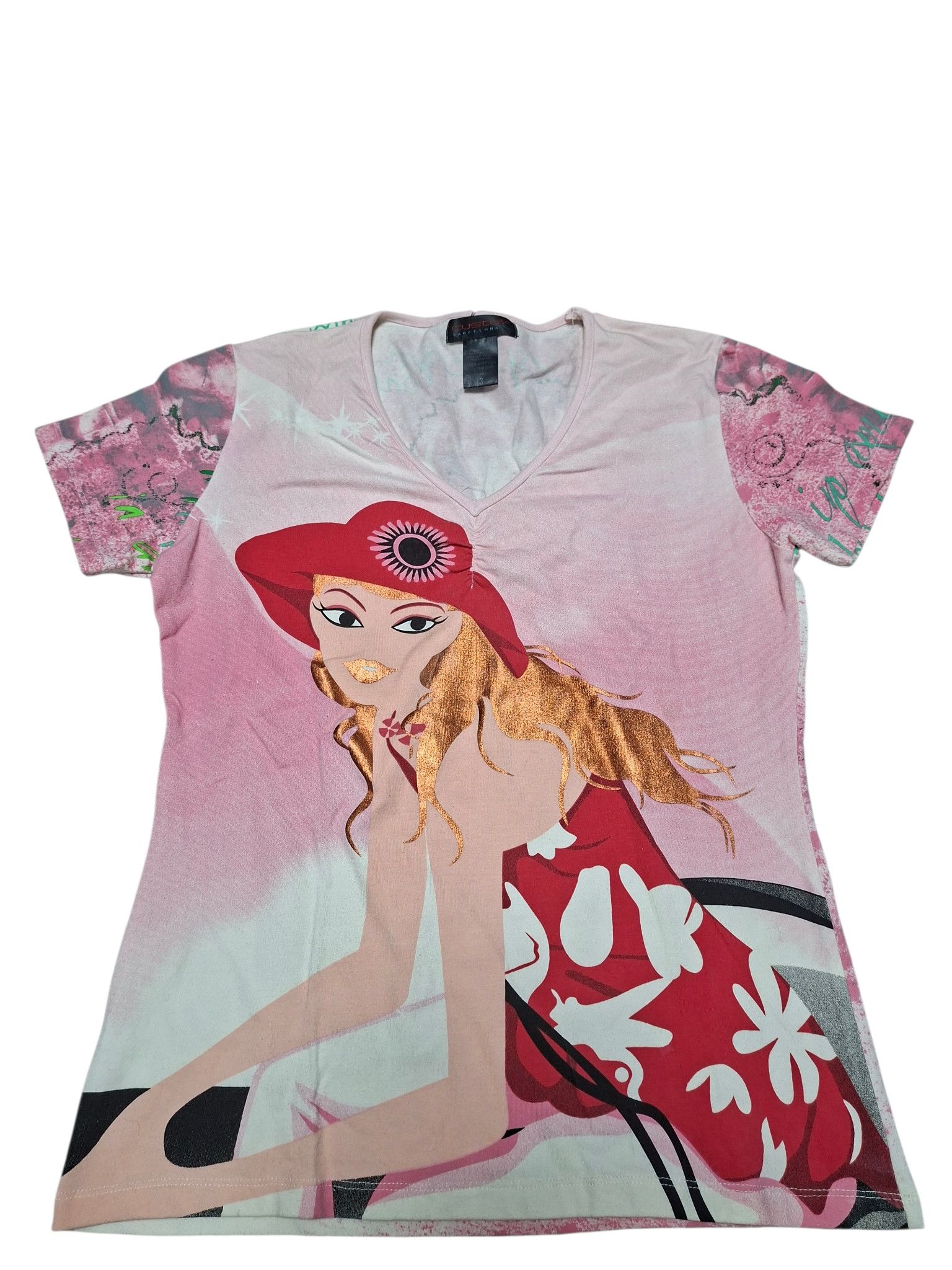 Custo Barcelona CUSTO BARCELONA VINTAGE AVANT GARDE LADY`S TEE Size M / US 6-8 / IT 42-44 - 2 Thumbnail