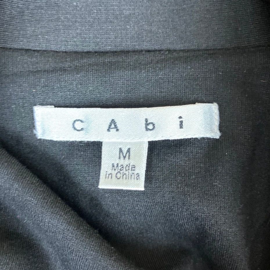 Vintage CAbi Blazer Black Cropped Double Breasted Rayon Stretch Medium Jacket/Coat Size M / US 6-8 / IT 42-44 - 6 Thumbnail