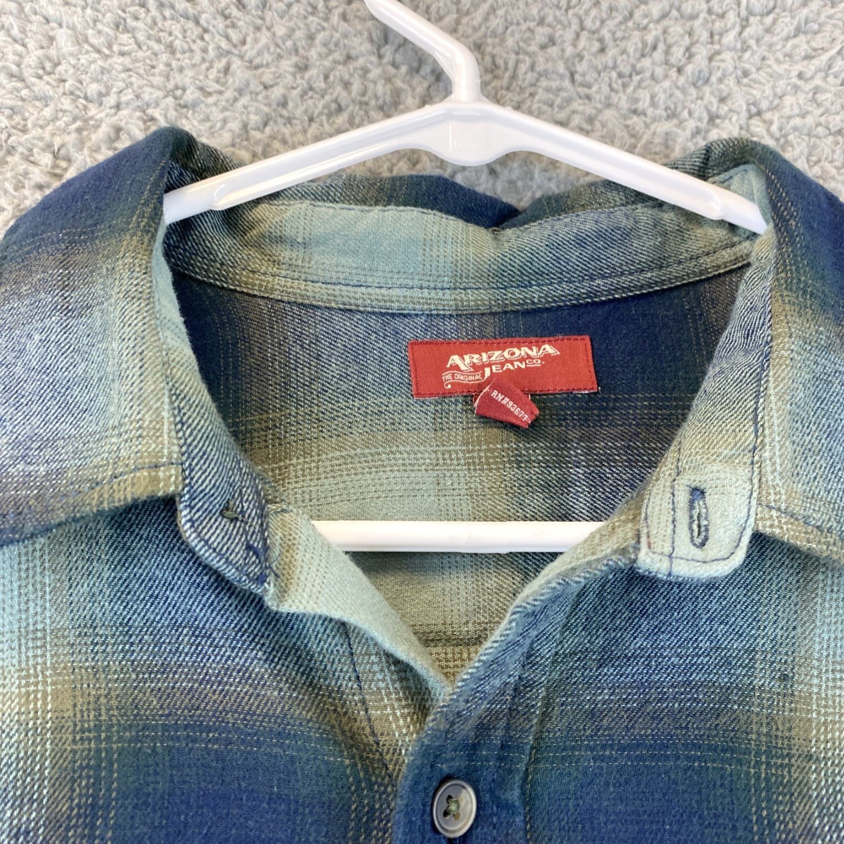 Vintage Arizona Shirt Women's Green Long Sleeve Button Up Plaid 45-17 L Western Shirt Ladies Button-Up Spring/Fall Style Size L / US 10 / IT 46 - 3 Thumbnail