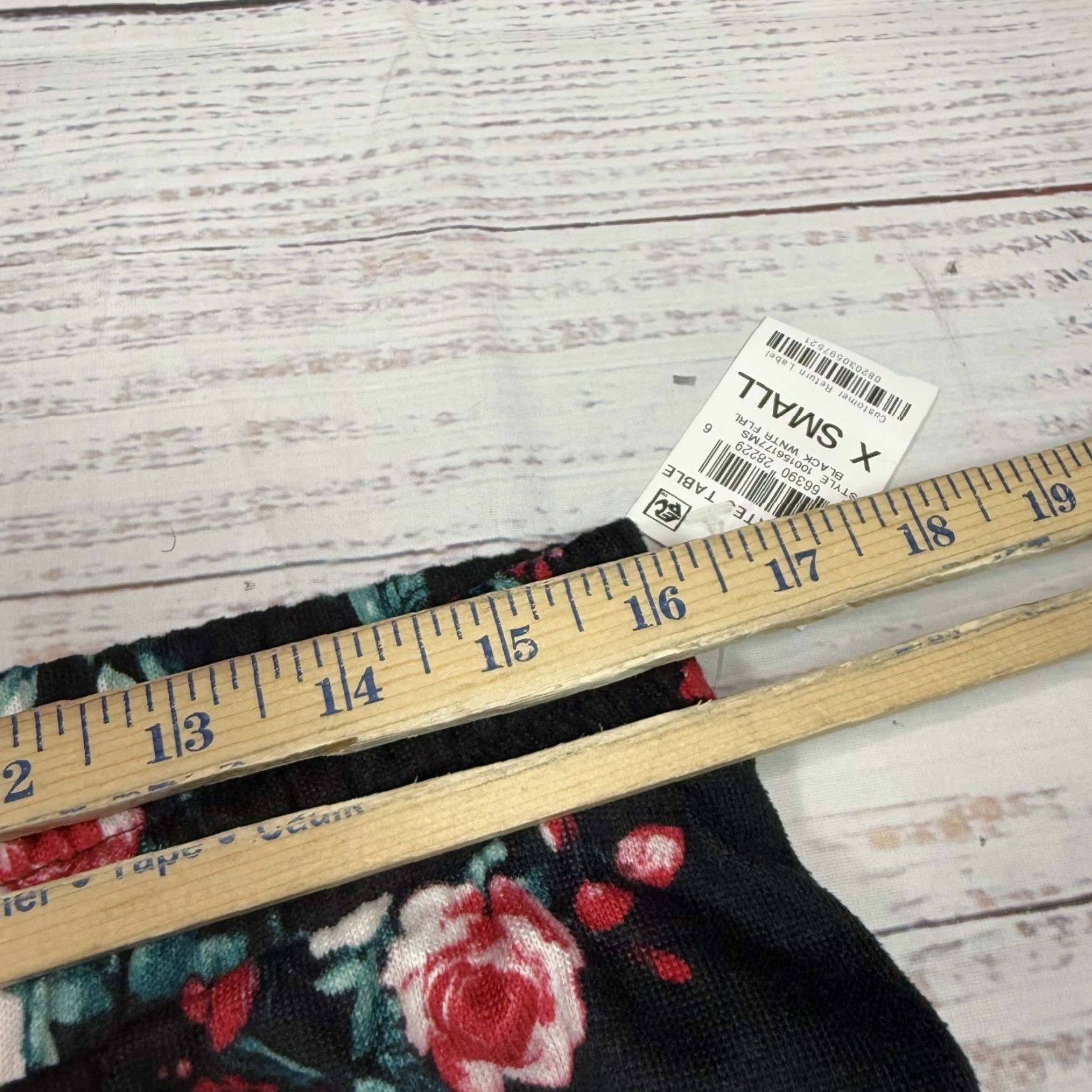Charter Club Charter Club Intimates Black Floral Sleep Pants Pull On Drawstring Womens XS NWT Size 26" / US 2 / IT 38 - 3 Thumbnail