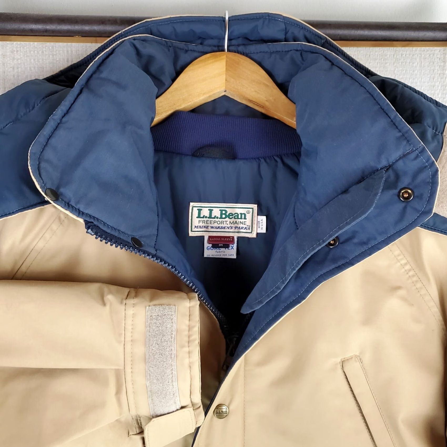 Vintage VTG L.L. Bean Gore-Tex Thinsulate Parka Jacket Medium Tall Mens MT Beige Winter Windproof Waterproof Camo/Khaki Size US M / EU 48-50 / 2 - 5 Thumbnail