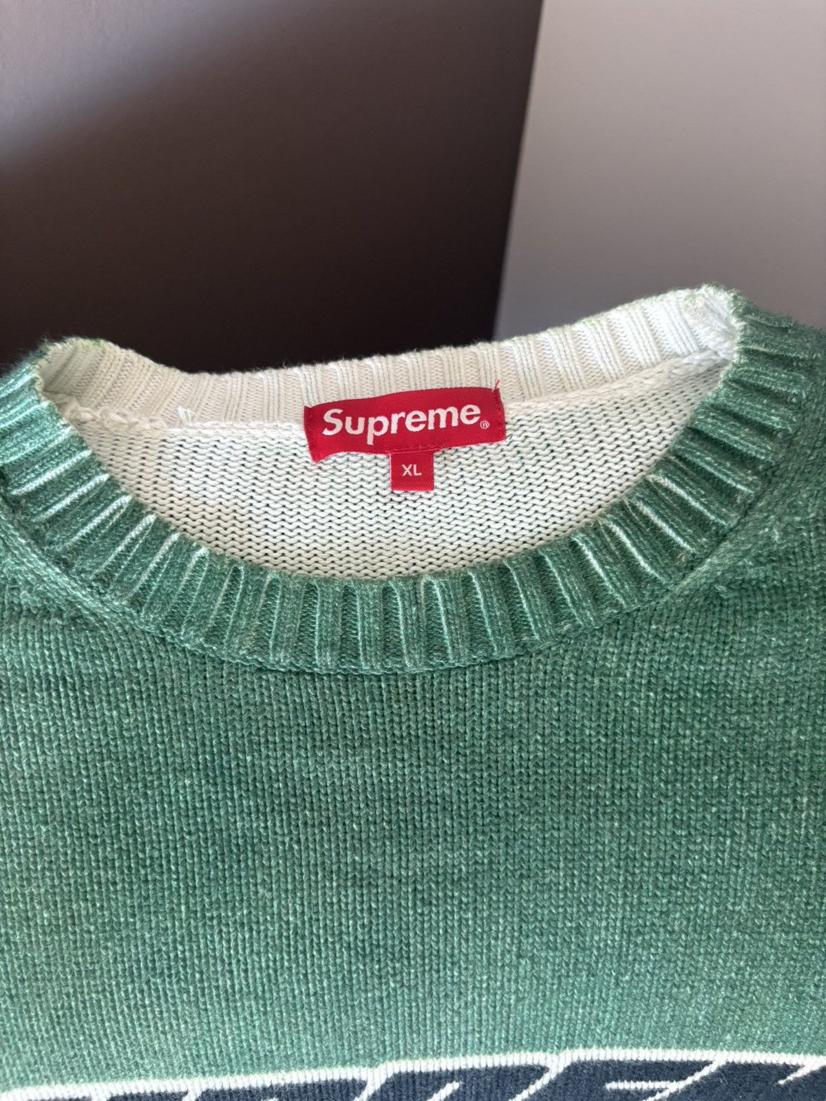 Supreme Supreme Printed Washed Crewneck Sweater Size US XL / EU 56 / 4 - 2 Thumbnail
