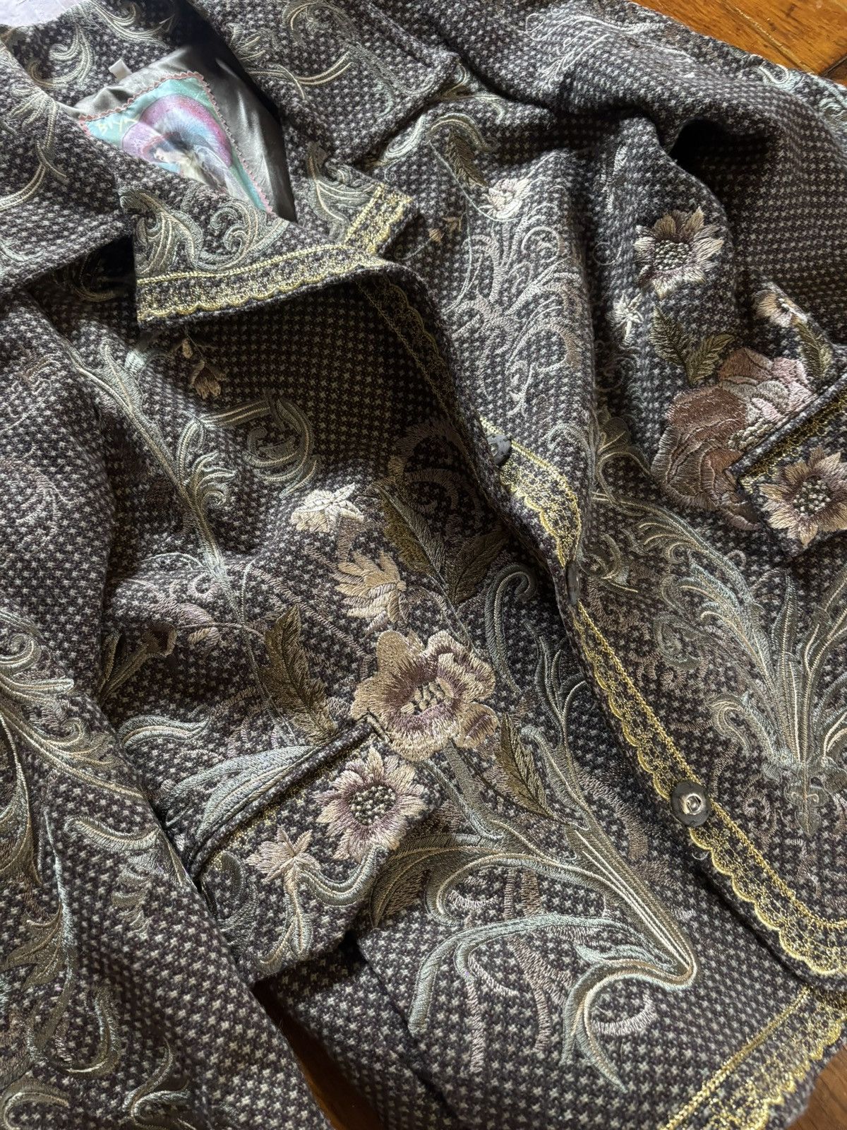 Johnny Was Vintage Biya by Johnny Was Embroidered Floral Bohemian Jacke Size XL / US 12-14 / IT 48-50 - 2 Thumbnail