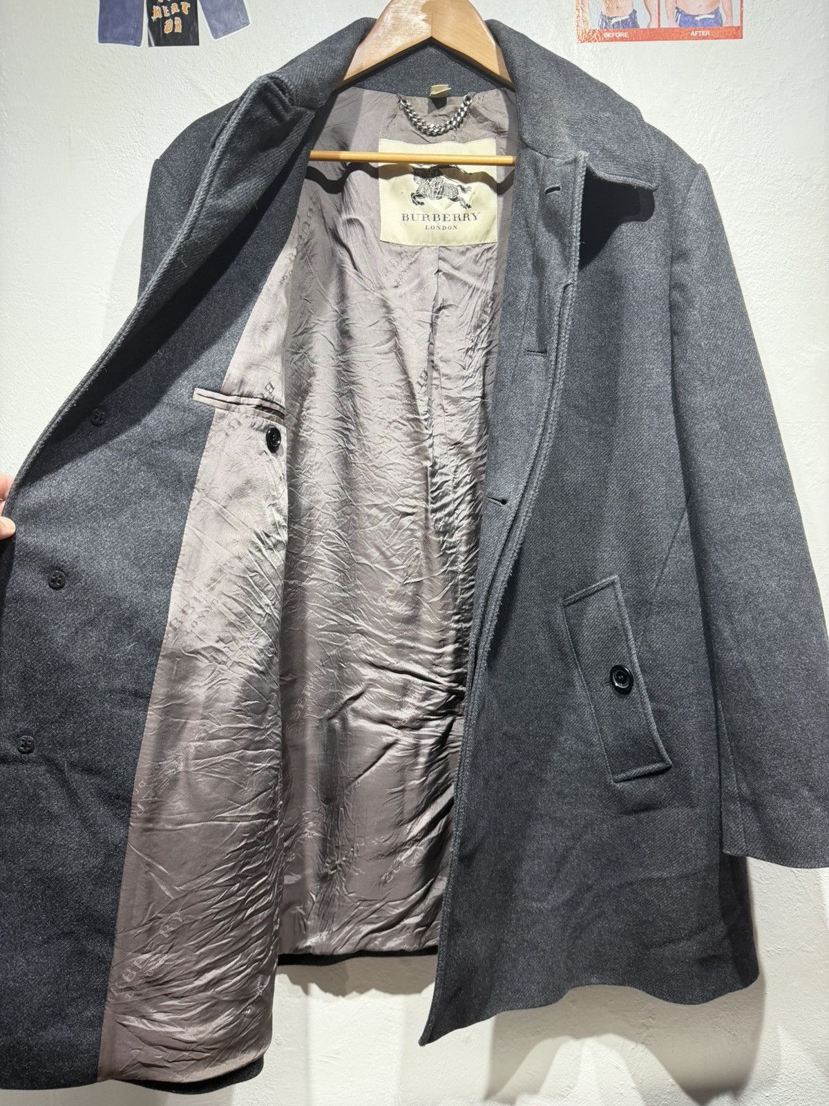 Burberry Burberry Wool overcoat jacket Size US L / EU 52-54 / 3 - 6 Thumbnail