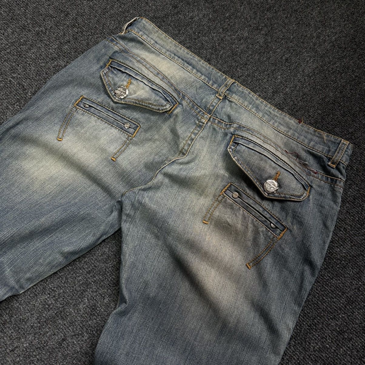 If Six Was Nine VTG Women’s Low-rise jeans Y2K Phard 00s USA Grunge Hype Size 27" / US 4 / IT 40 - 8 Thumbnail