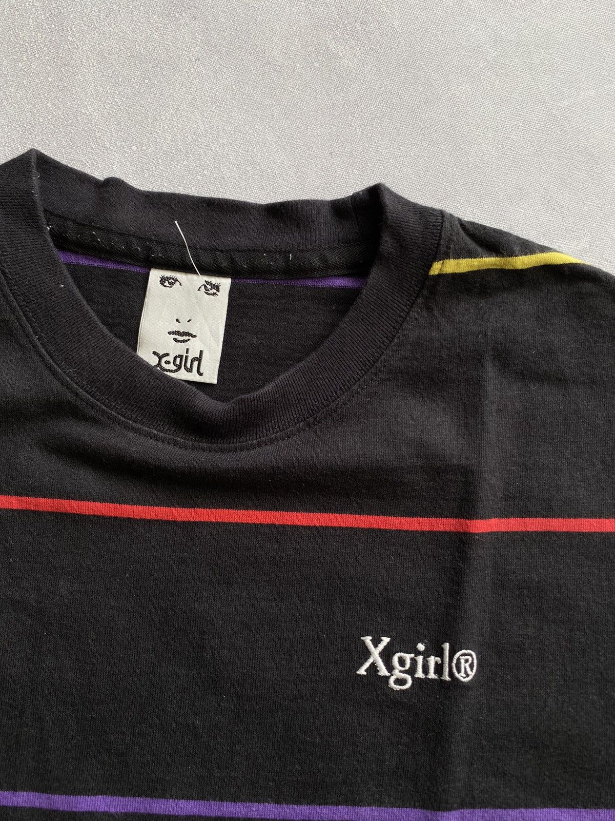 Vintage X-GIRL Stripe Shirt Size 1 Size M / US 6-8 / IT 42-44 - 3 Thumbnail