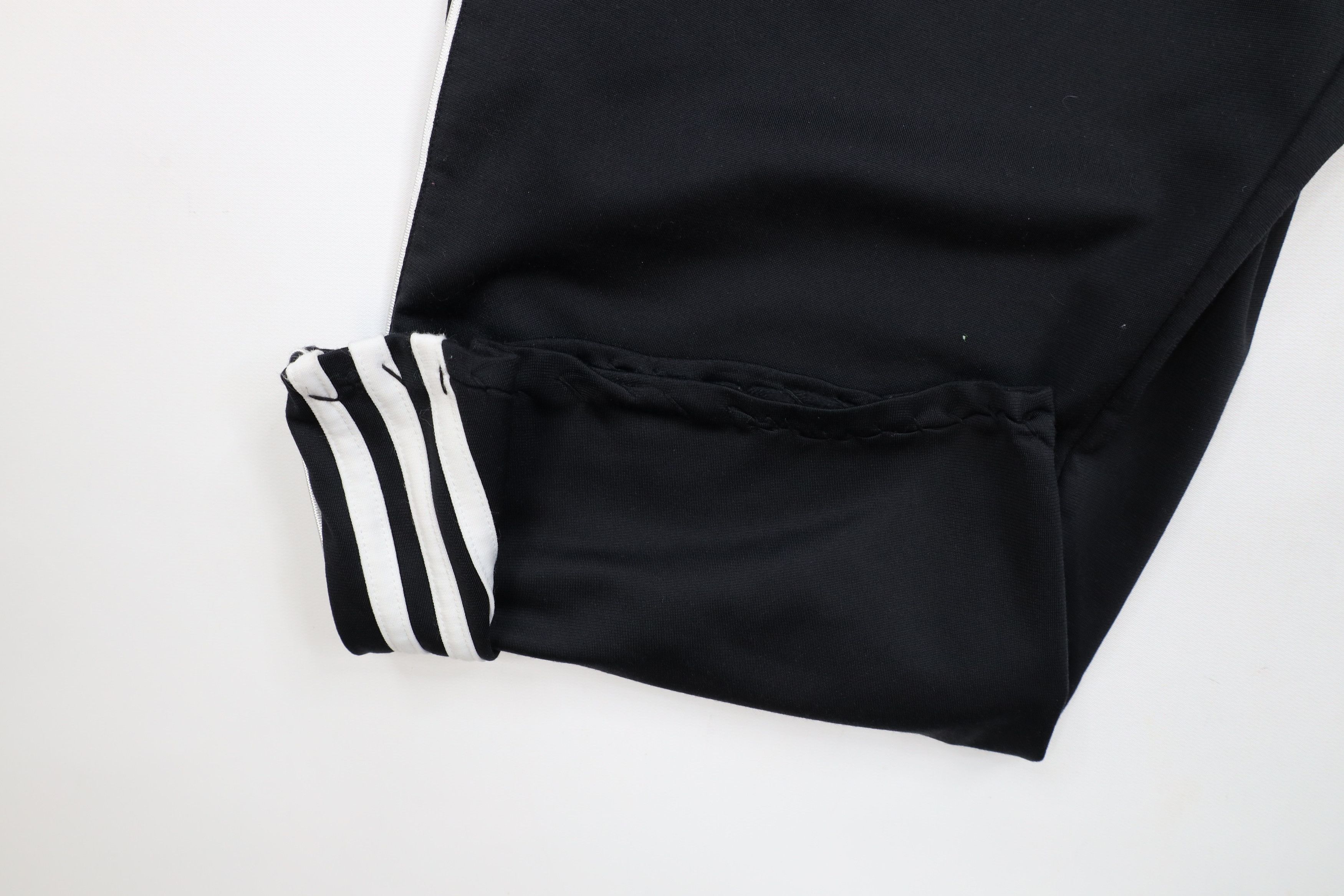 Adidas × Vintage Vintage 90s Y2K Adidas Striped Wide Leg Sweatpants Black Size US 36 / EU 52 - 7 Thumbnail