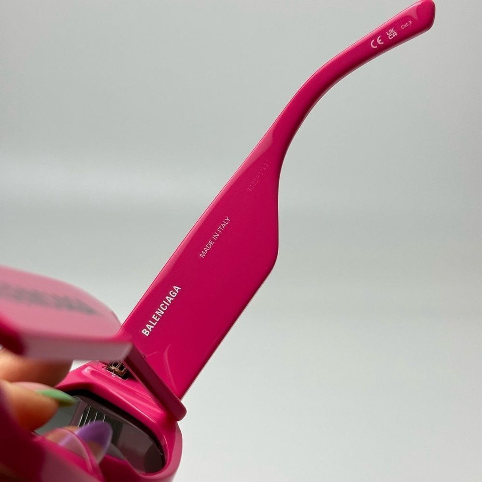 Balenciaga NEW BALENCIAGA BB0258S 004 Fuchsia Grey Women Sunglasses Size ONE SIZE - 3 Thumbnail