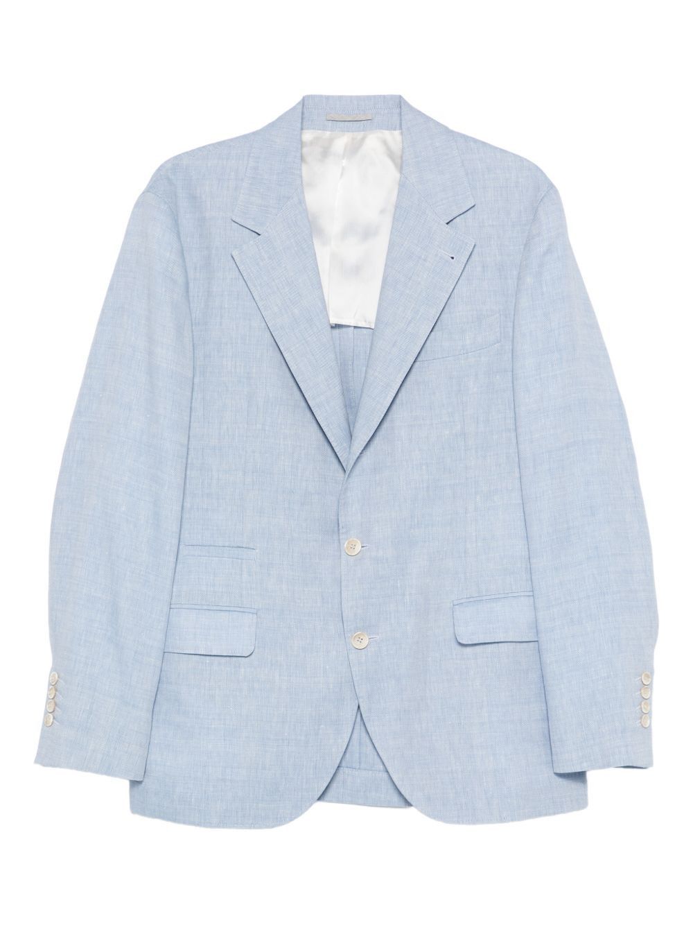 Brunello Cucinelli SINGLE-BREASTED BLAZER JACKET Size US L / EU 52-54 / 3 - 1 Thumbnail