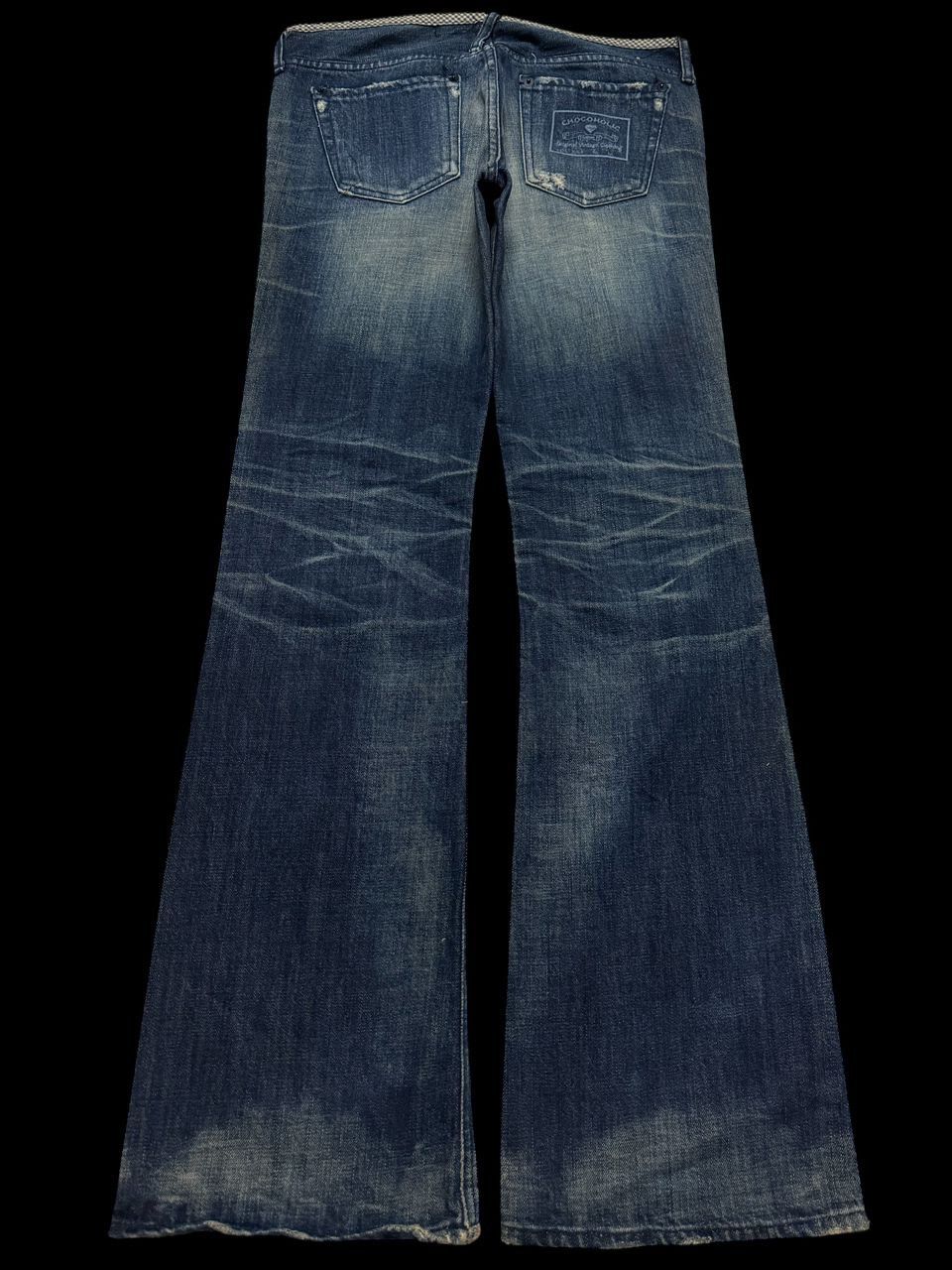 Tornado Mart FLARED Vintage Japanese Whisker Mudwash Distressing Denim Size US 30 / EU 46 - 2 Thumbnail