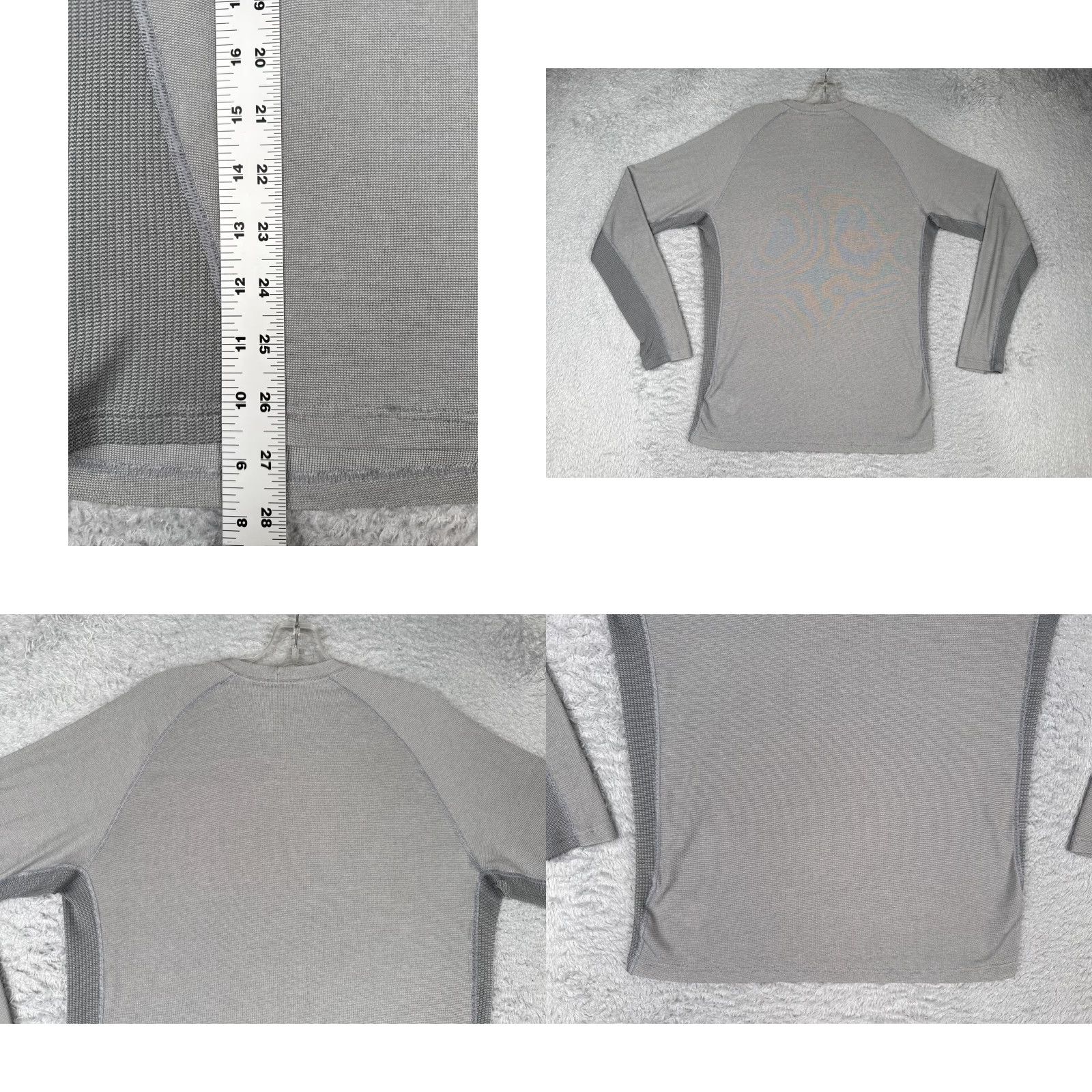 Patagonia Patagonia Shirt Men Medium Gray Polyester Long Sleeve Crew Neck Base Layer Size US M / EU 48-50 / 2 - 9 Thumbnail