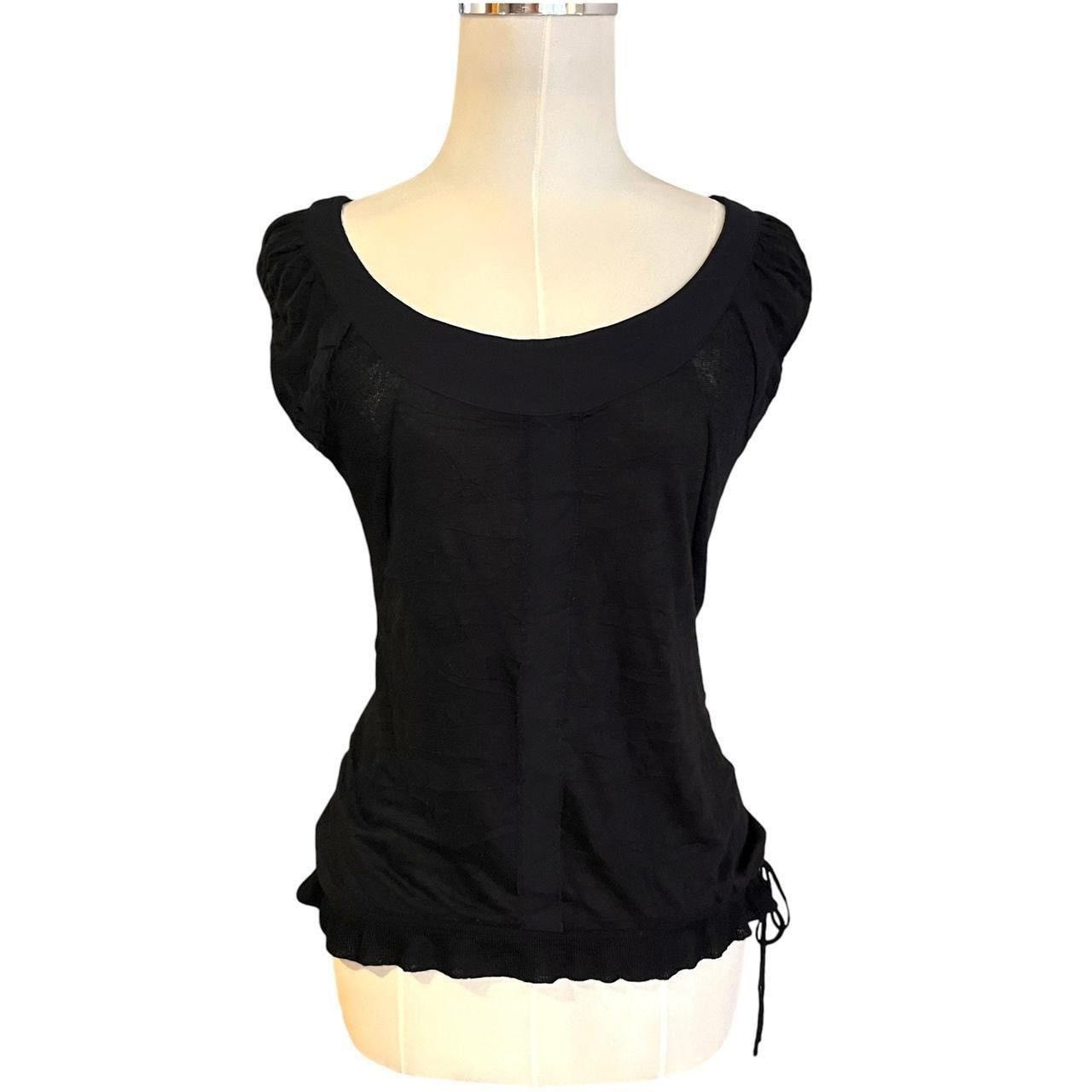 Other Vintage y2k whimsygoth Le Coeur Blanc sheer black top Size S / US 4 / IT 40 - 1 Thumbnail