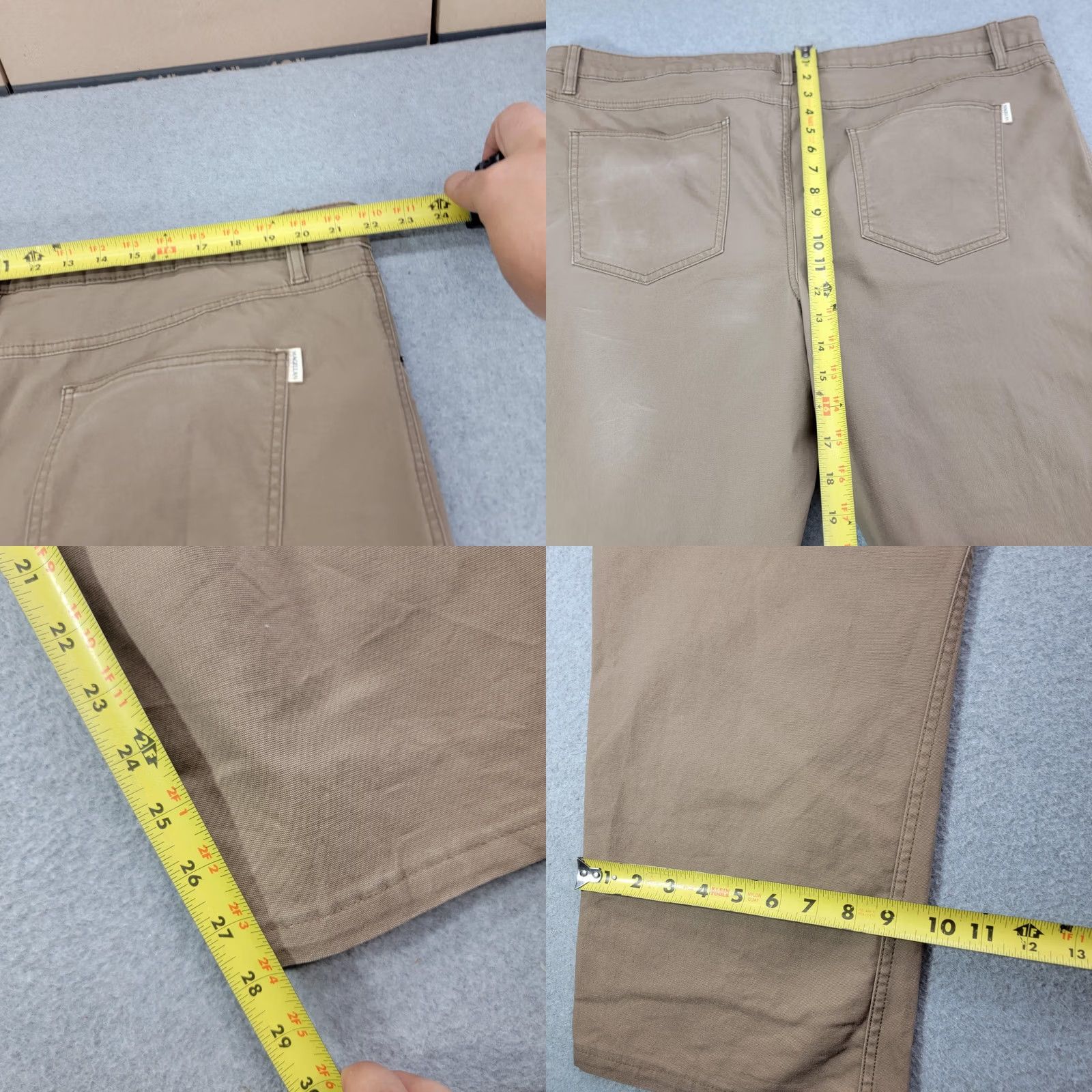 Vintage Magellan Pants Mens 42x30 Brown Khaki Chino Regular Fit 5 Pocket Casual Size US 42 / EU 58 - 8 Thumbnail