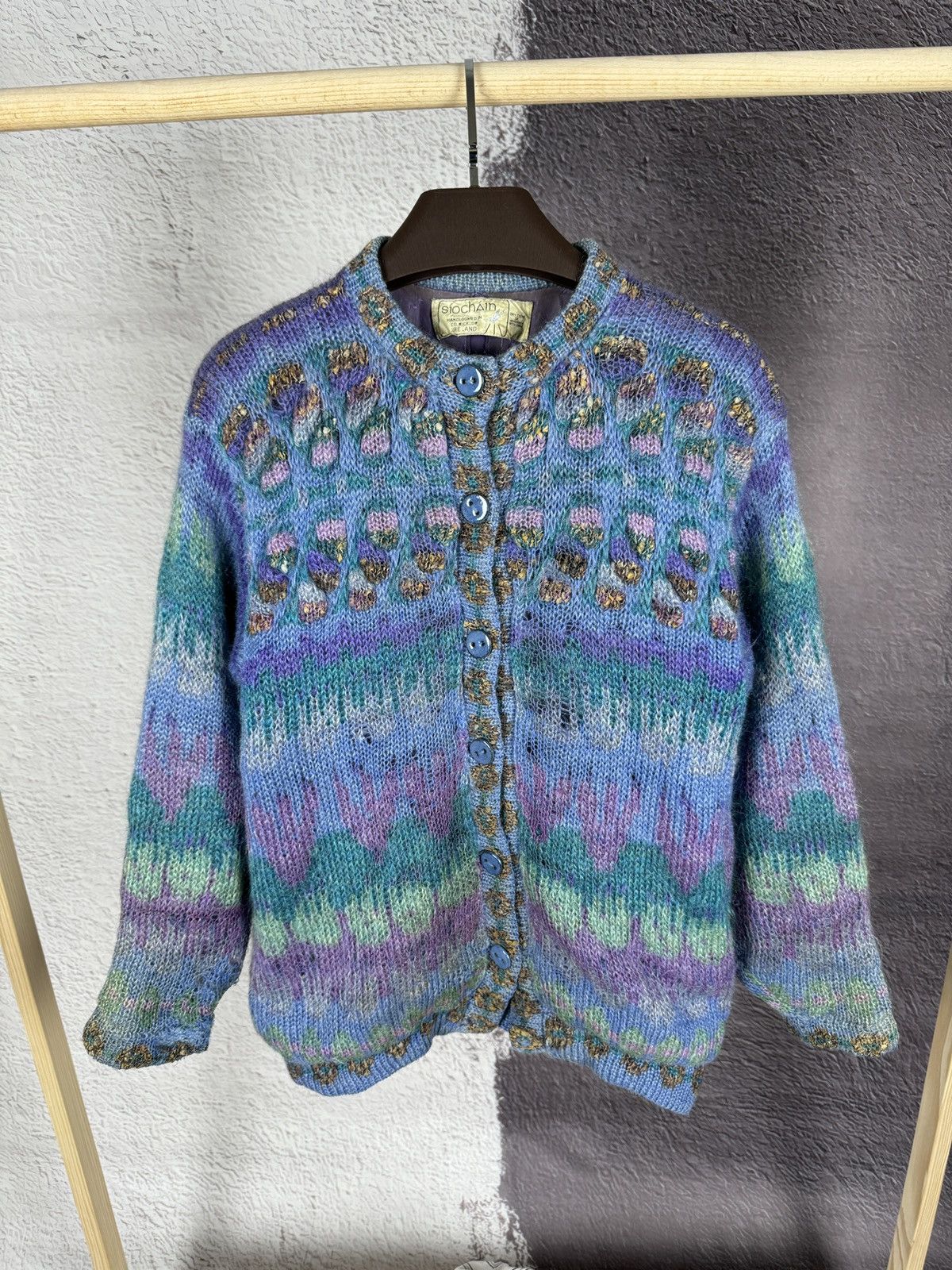 Handmade × Vintage Vintage SioChain Ireland Handloomed Sweater women’s Size M / US 6-8 / IT 42-44 - 2 Thumbnail