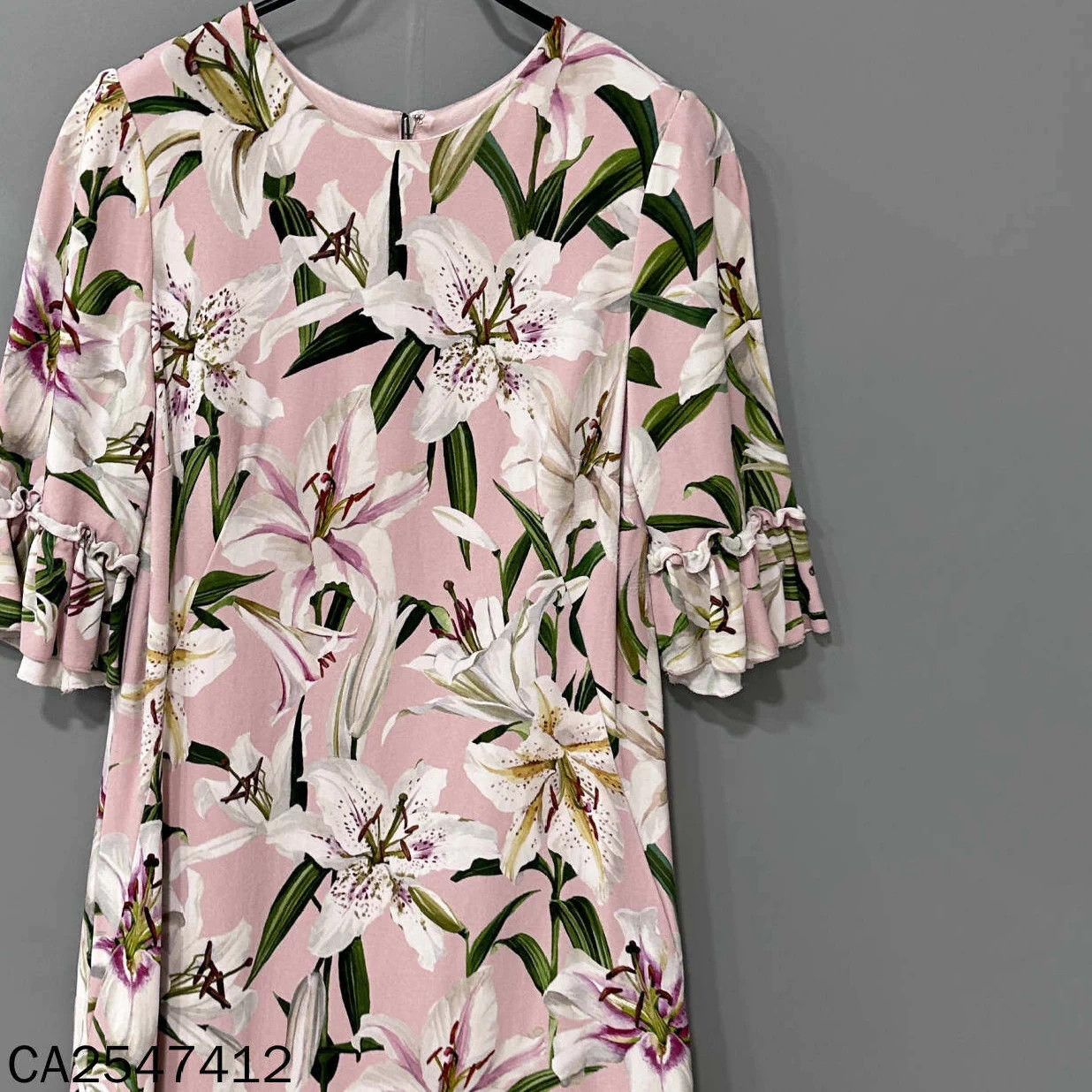 Dolce & Gabbana DG floral allover print dress Size M / US 6-8 / IT 42-44 - 3 Thumbnail