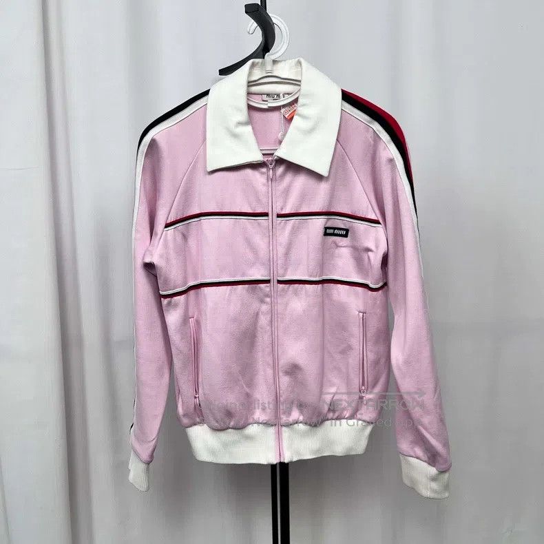 Miu Miu Miu Miu Size M Pink cotton wool jacket Size M / US 6-8 / IT 42-44 - 1 Thumbnail