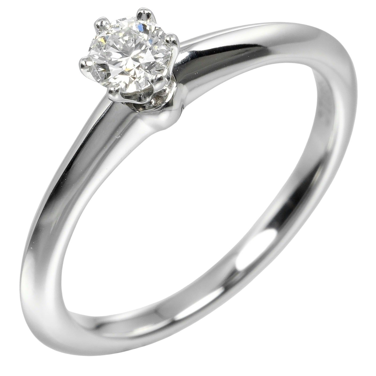 Tiffany & Co. Tiffany & Co. Tiffany Setting Solitaire Ring Platinum with RBC Diamond Size ONE SIZE - 1 Thumbnail