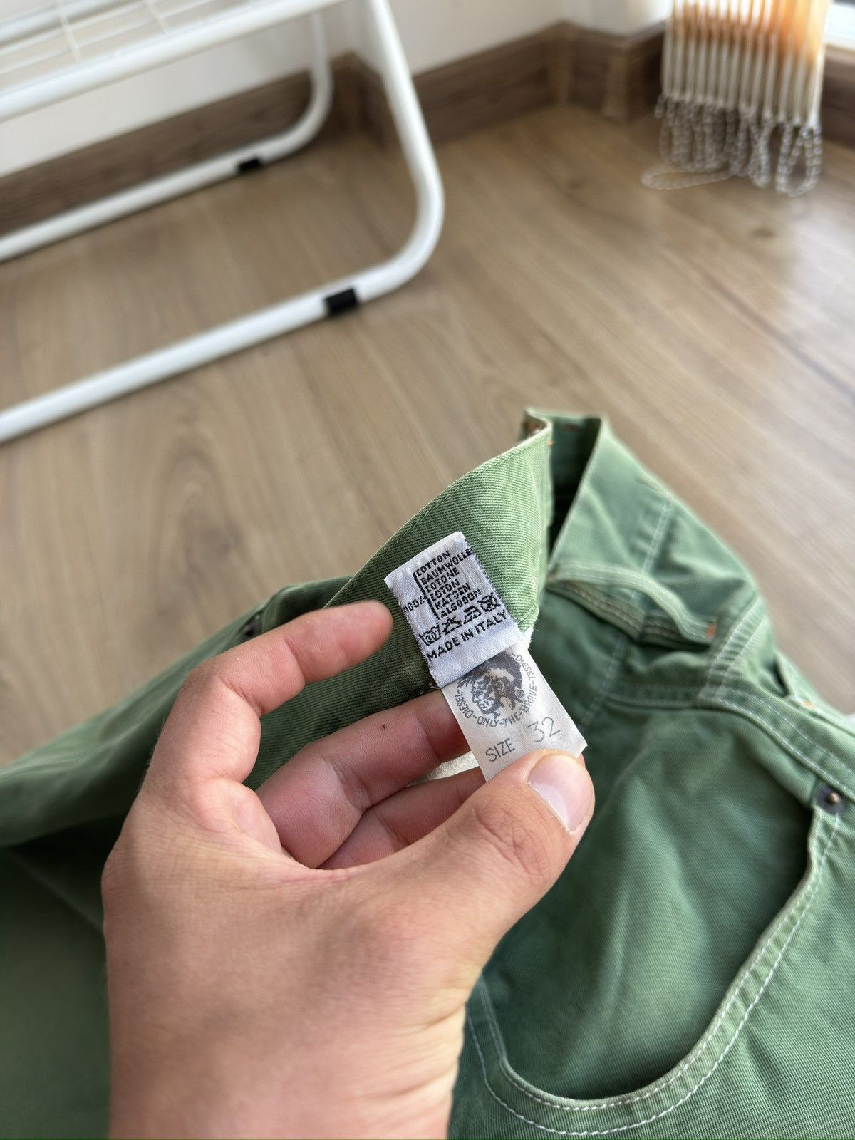 Diesel Vintage Diesel Y2K Faded Baggy Green long denim shorts Size US 32 / EU 48 - 9 Thumbnail