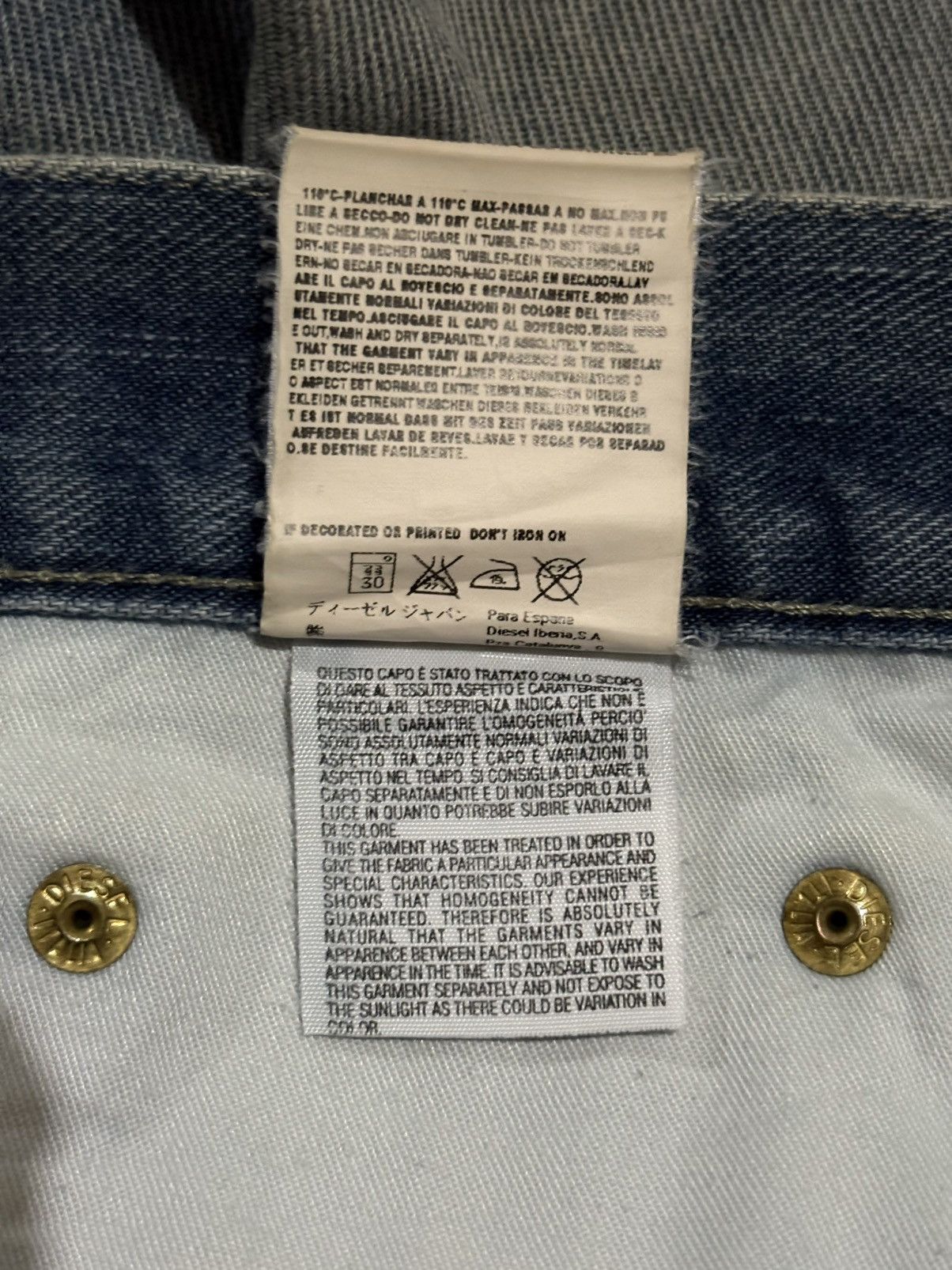 Diesel Vintage DIESEL Distressed Denim Size US 36 / EU 52 - 15 Thumbnail