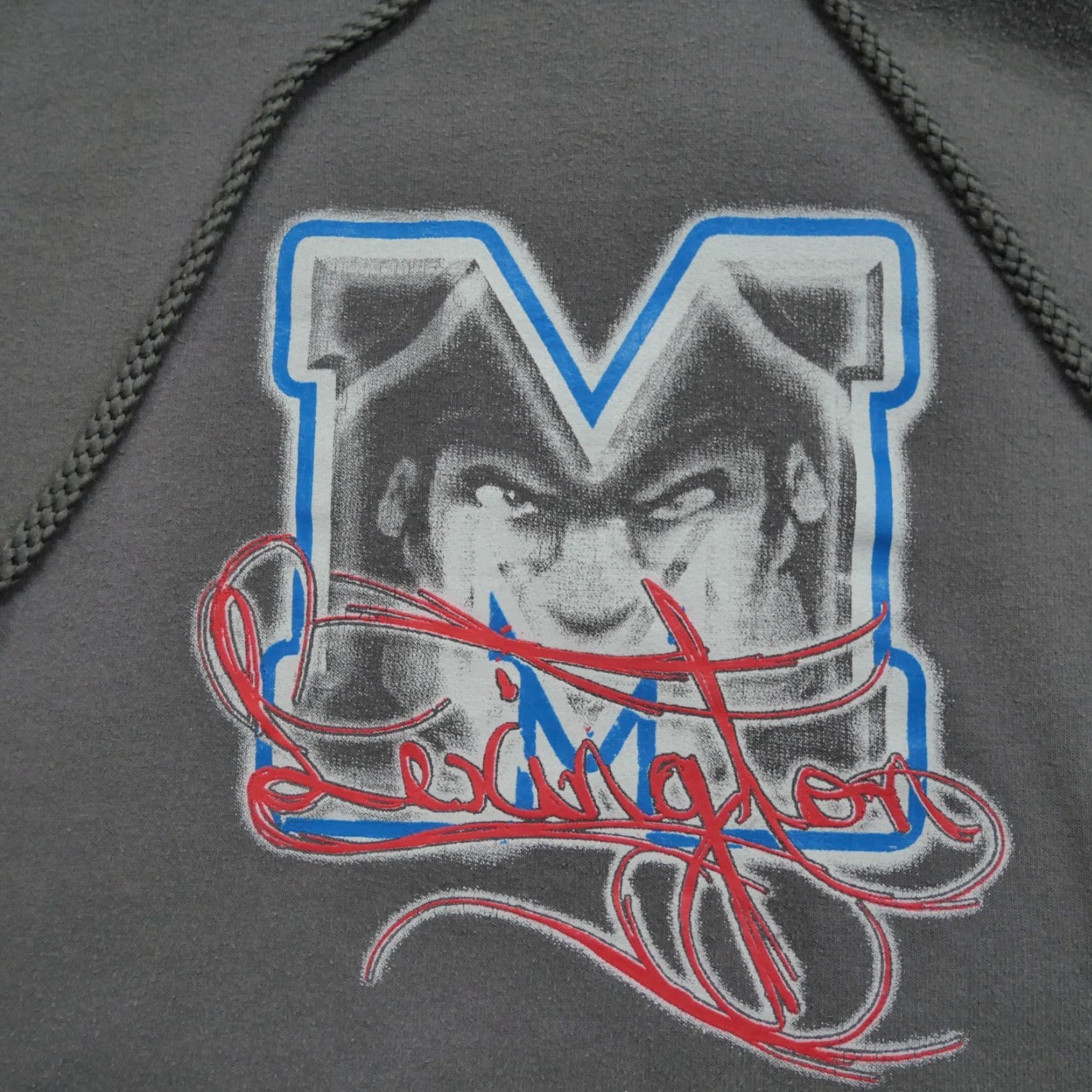 Hanes VINTAGE Lexington Minutemen Hoodie Adult Medium Grey Pullover Minute Man Y2K Size US M / EU 48-50 / 2 - 2 Thumbnail