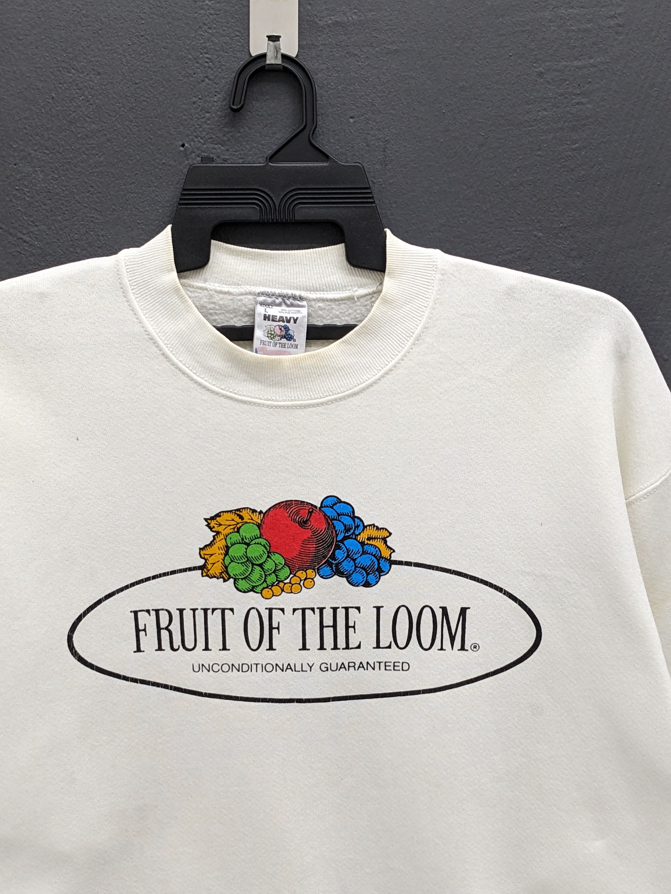 Fruit Of The Loom Vintage 90s Fruit of the Loom HEAVY Crewneck Sweatshirt Size US L / EU 52-54 / 3 - 3 Thumbnail