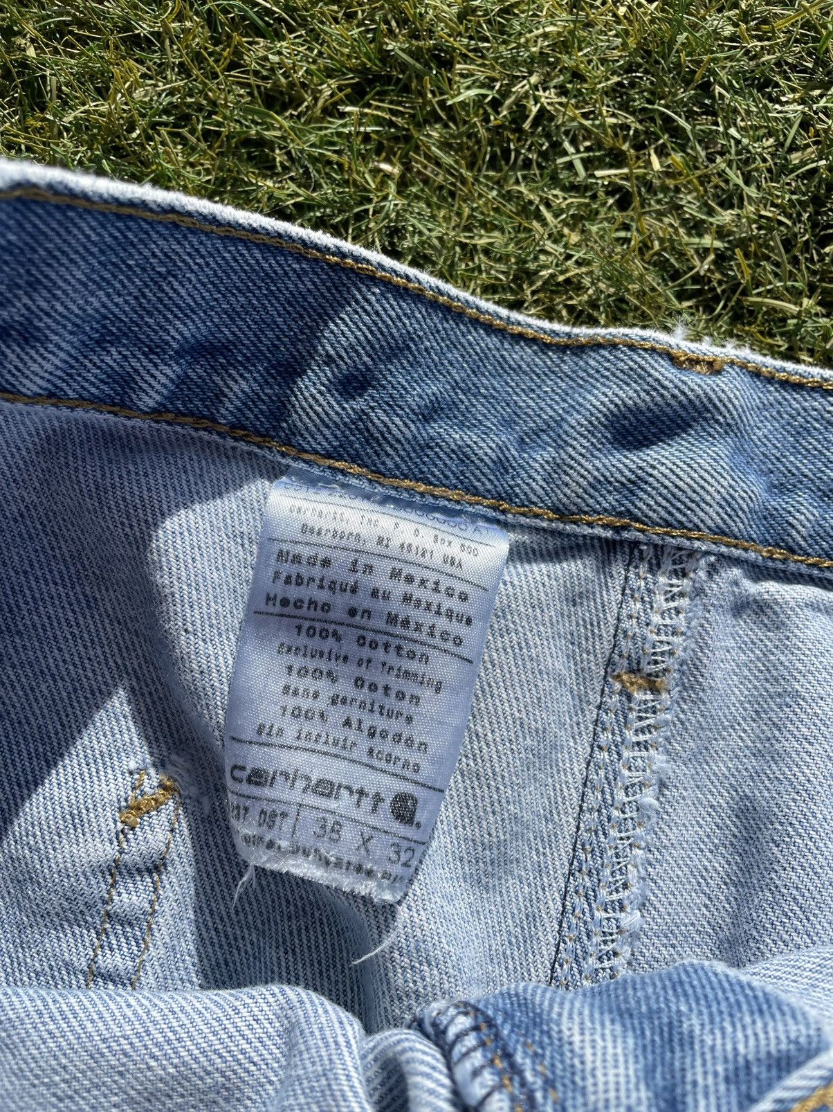 Carhartt Carhartt 38x32 B237 Loose Original Fit Jeans Carpenter Denim Size US 38 / EU 54 - 5 Thumbnail