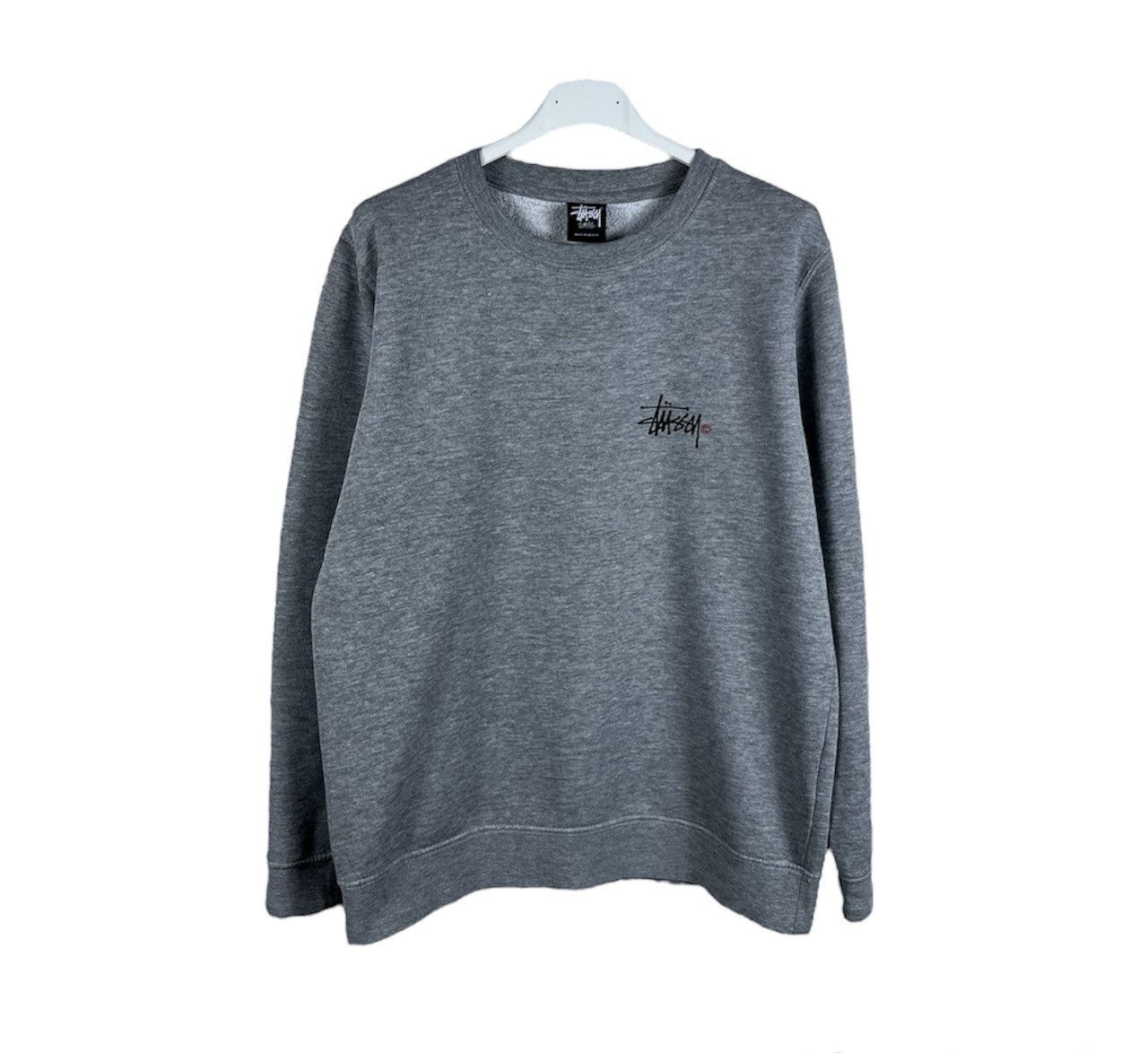Stussy × Vintage Vintage Stussy 90s sweatshirt basic crewneck copyright retro Size US S / EU 44-46 / 1 - 1 Thumbnail