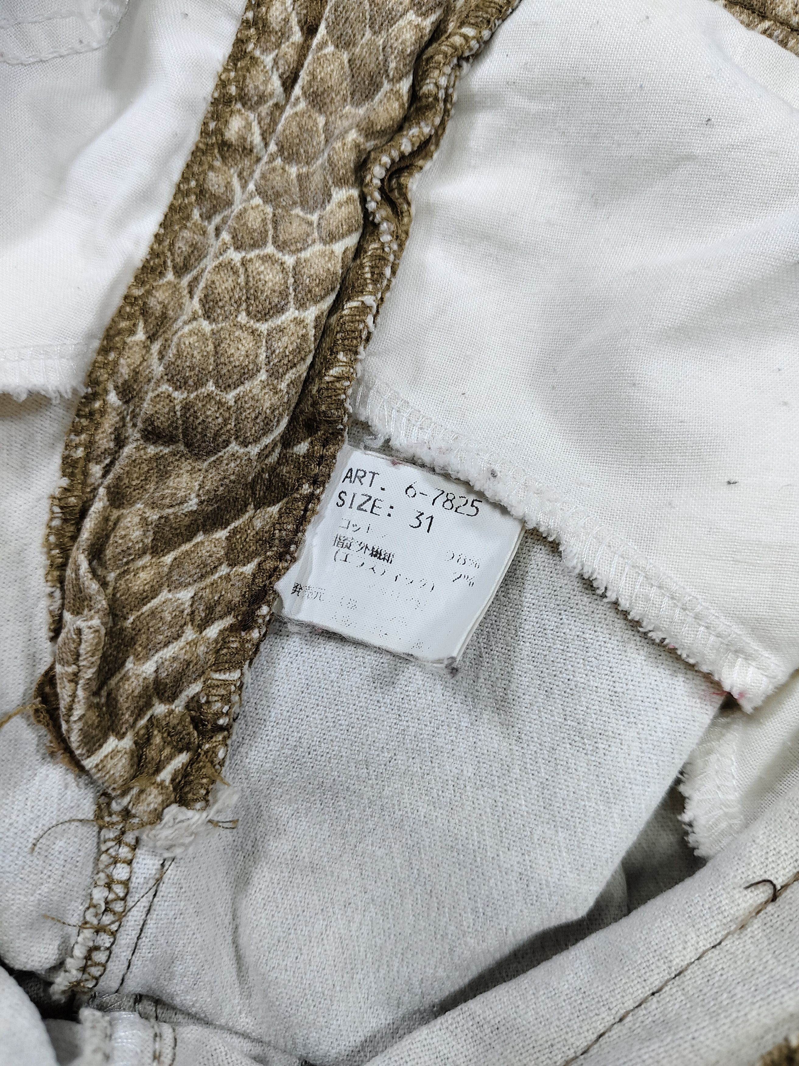Roberto Cavalli 90s Cavalli Jeans- Python Skin Print Glam Rock Trousers Size 31" - 10 Thumbnail