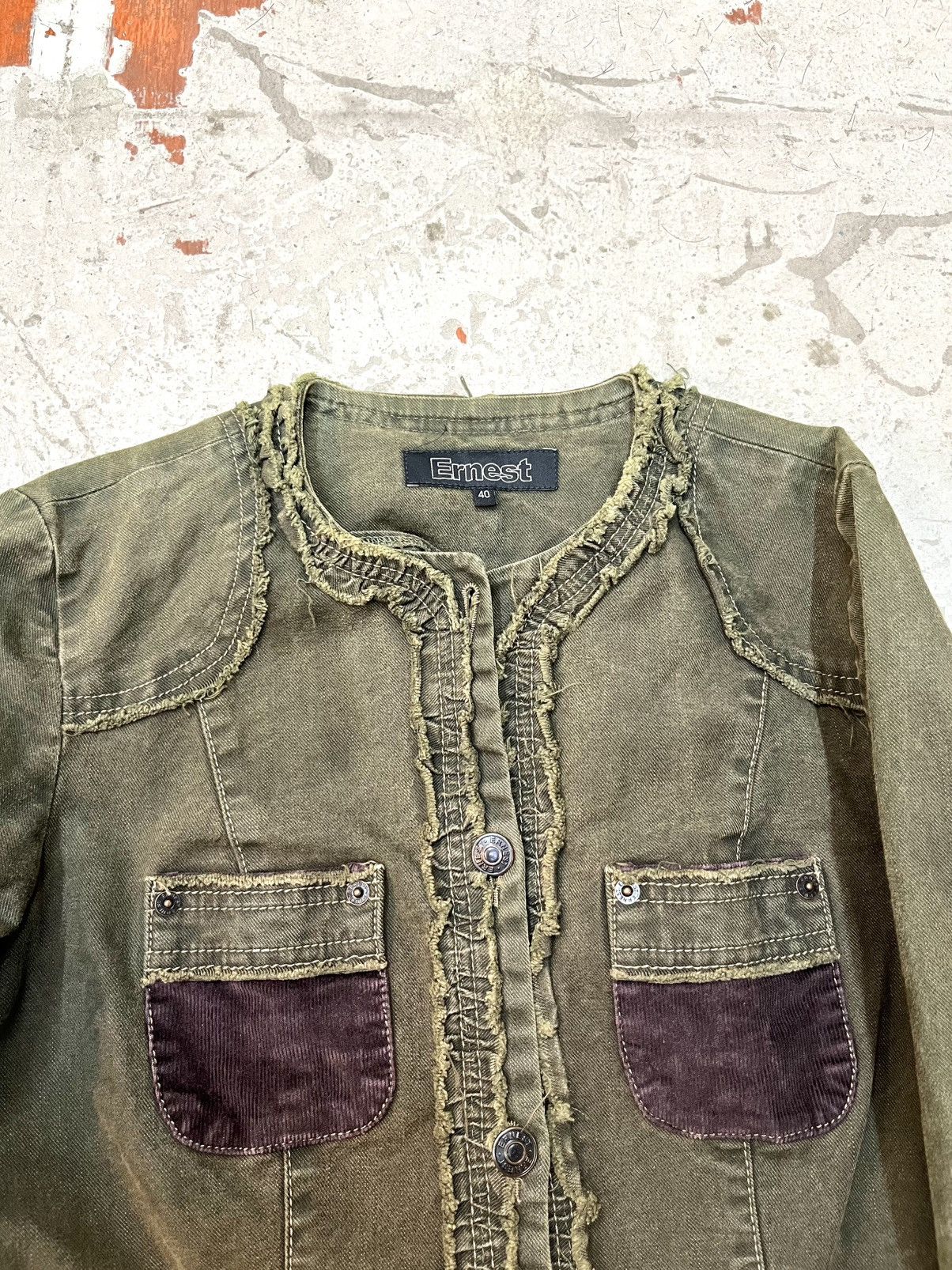 Designer × Japanese Brand 2YK ERNEST JAPAN- Vkei Patchwork Jacket Size US M / EU 48-50 / 2 - 3 Thumbnail