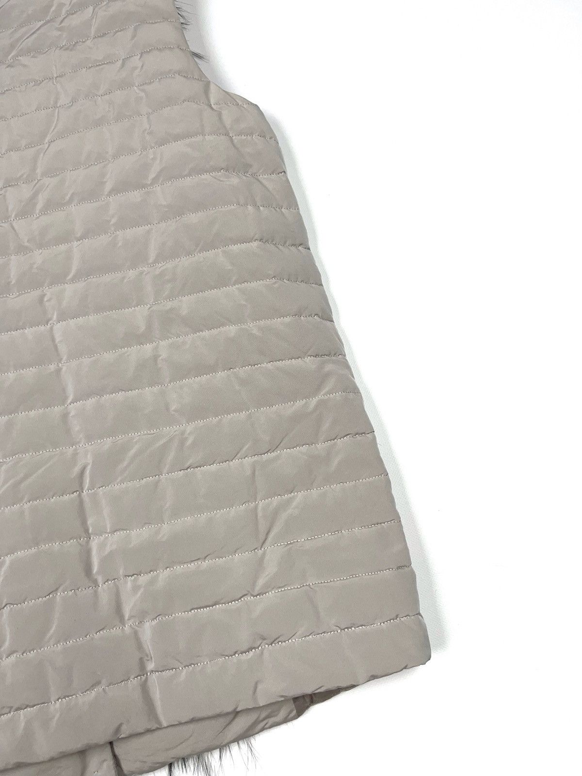 Fabiana Filippi Fabiana Filippi Fox Fur Goose Down Vest Beige Light Grey Size M / US 6-8 / IT 42-44 - 10 Thumbnail