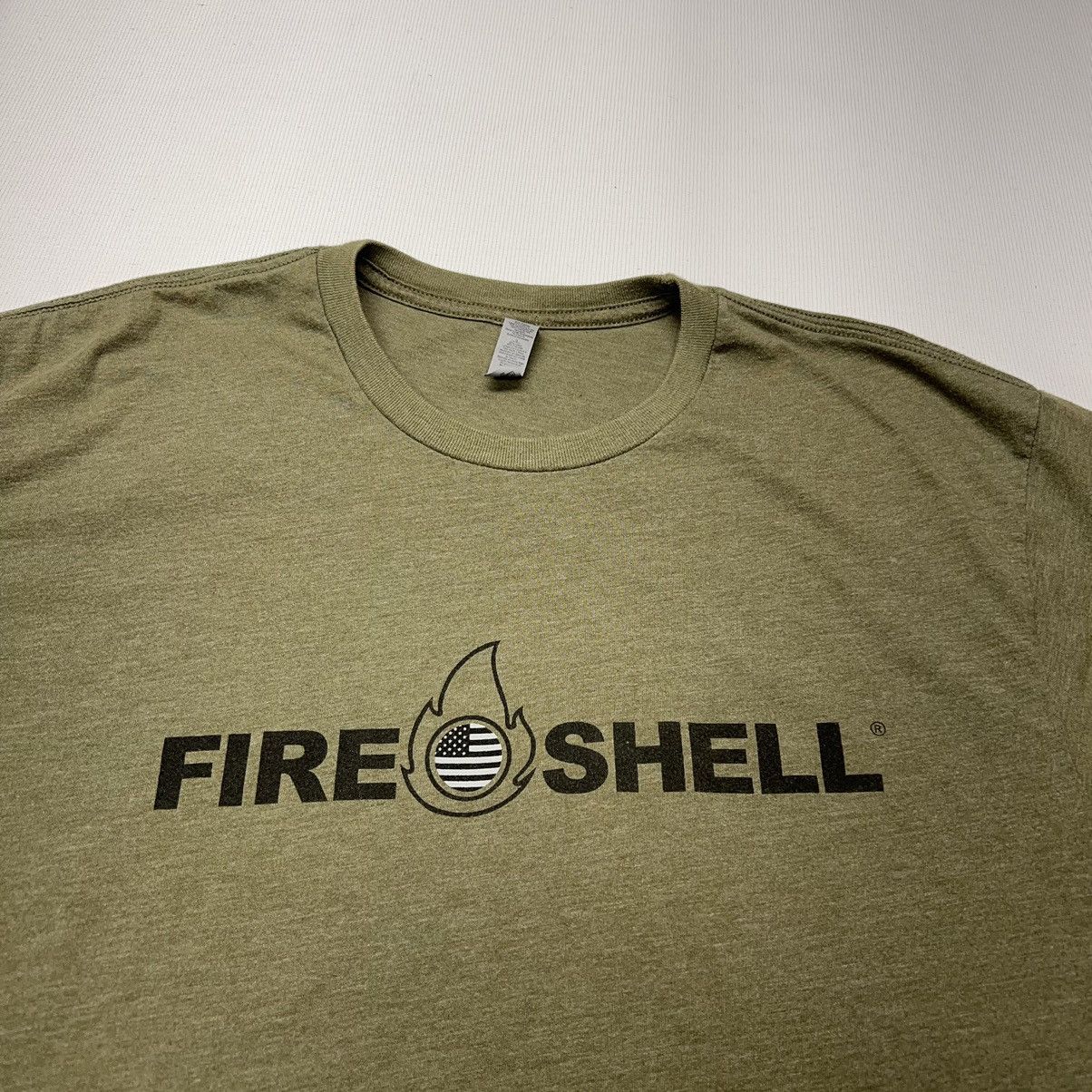 Other Fire Shell Tee Shirt Green Logo Graphic Flag Size US L / EU 52-54 / 3 - 2 Thumbnail