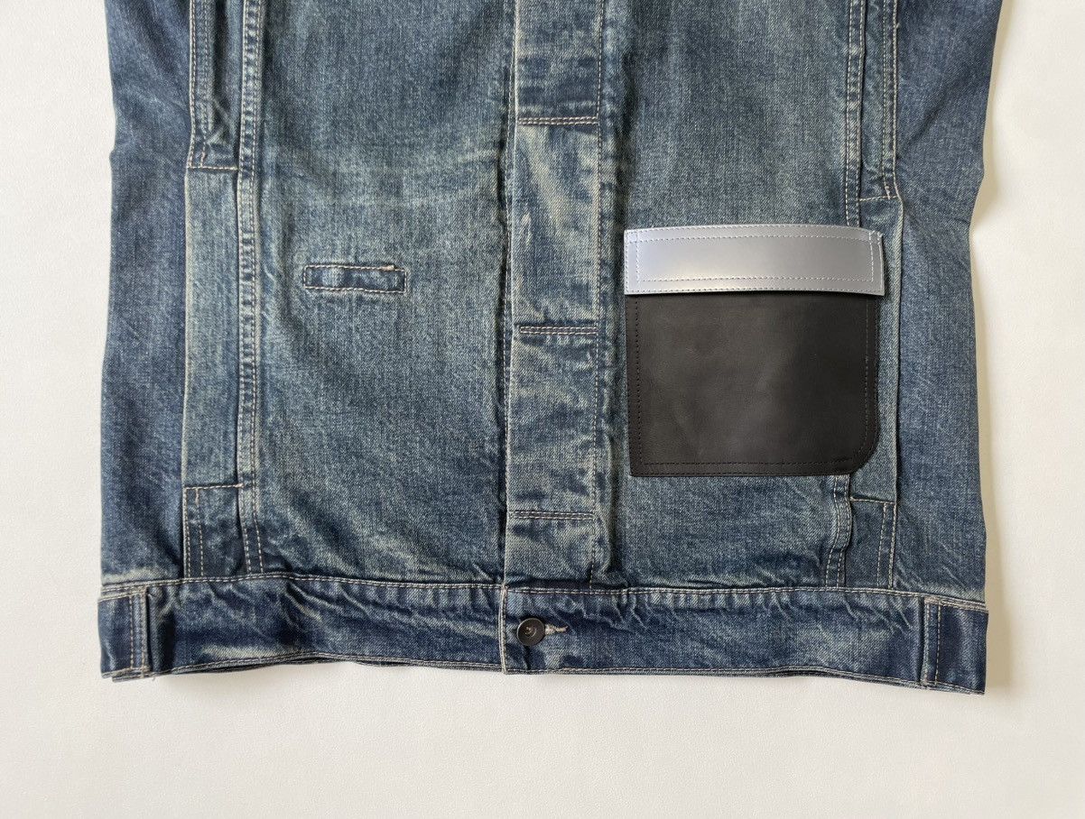 Rick Owens Hustler Blue Washed Denim Trucker Vest Size US L / EU 52-54 / 3 - 5 Thumbnail