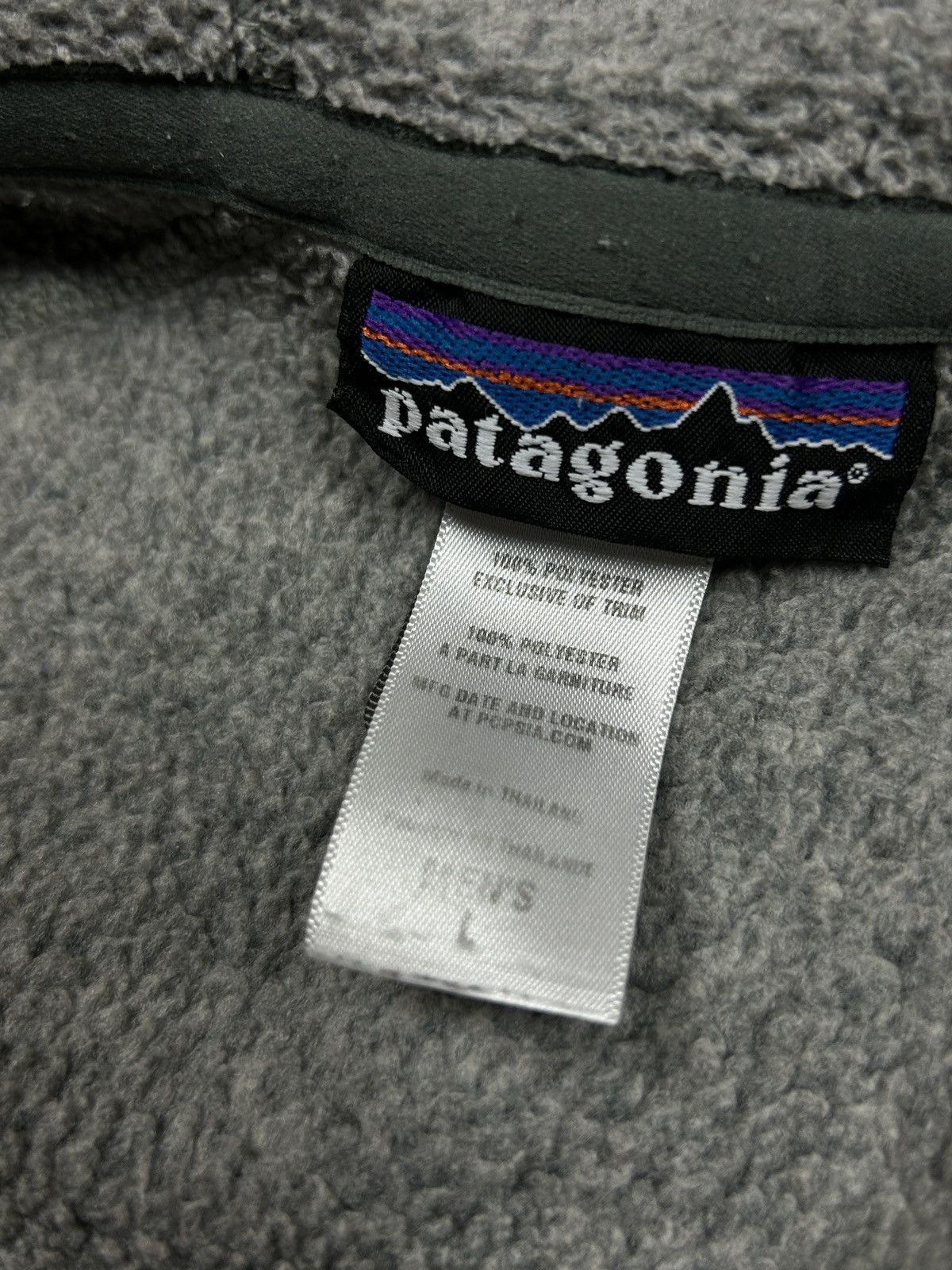 Goretex × Patagonia × Vintage Patagonia vintage grey fleece 90s Size US L / EU 52-54 / 3 - 4 Thumbnail